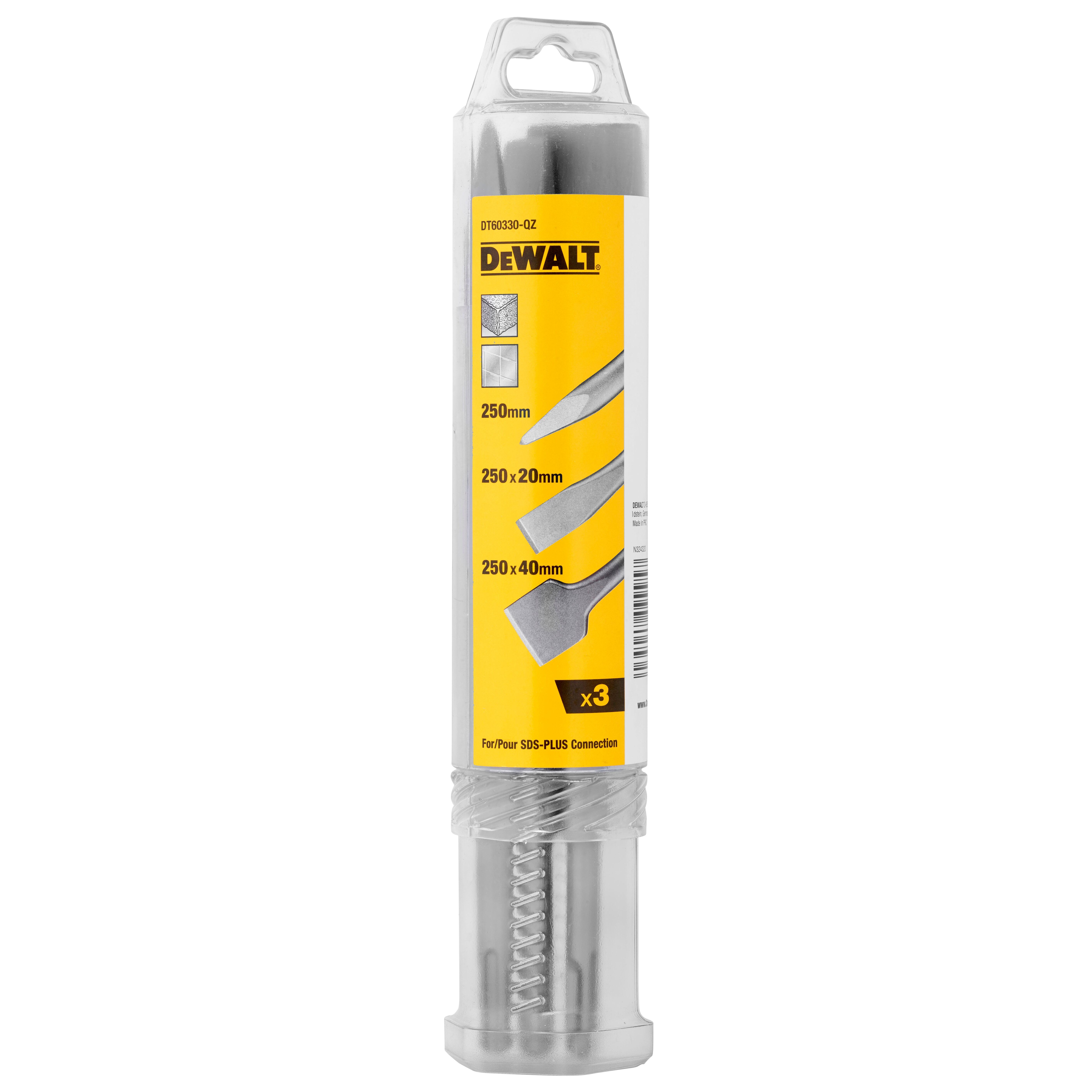 Zestaw dłut SDS+ DT60330-QZ 3 szt. DeWALT - 3