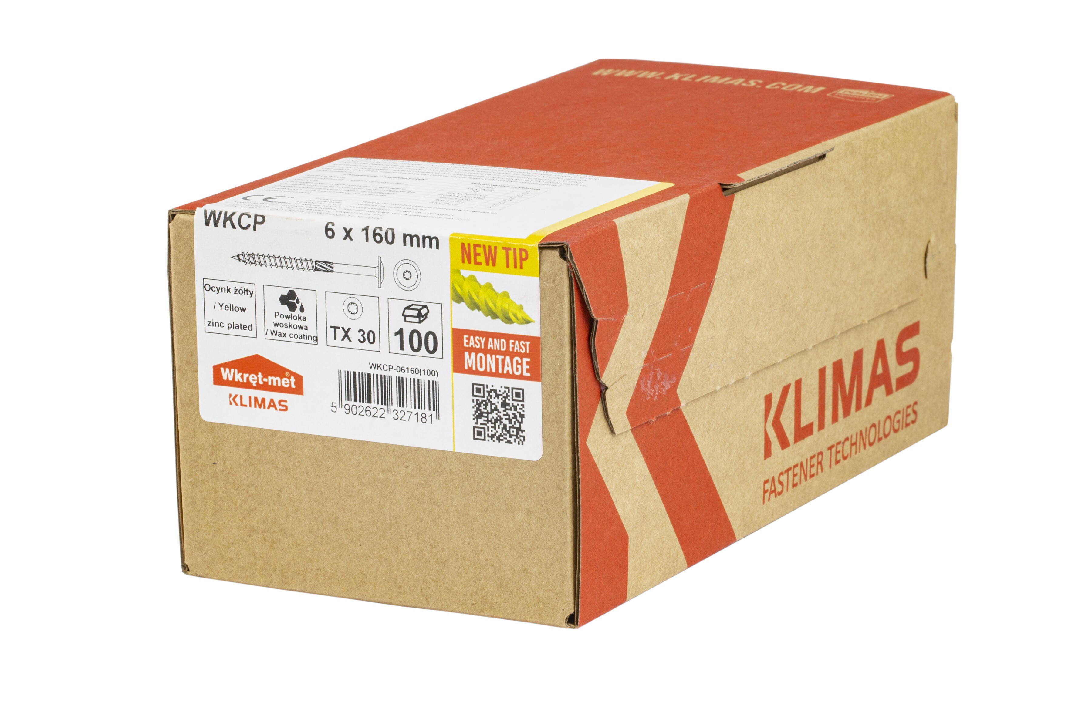 Wkręt do łączników ciesielskich z łbem talerzykowym 6x160 mm (100 szt.) - 2