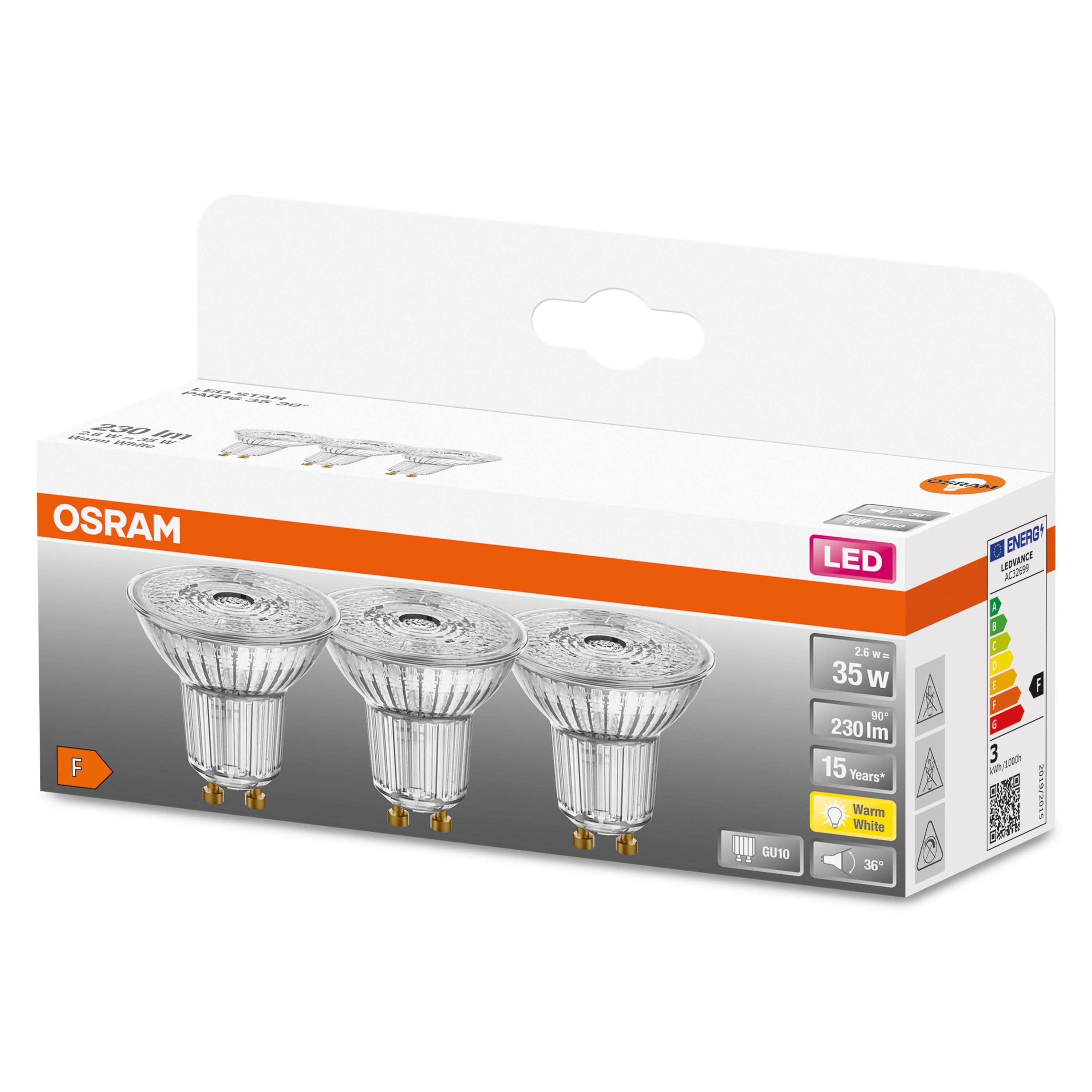 Żarówka LED GU10 2,6W 230Lm 2700K - 2