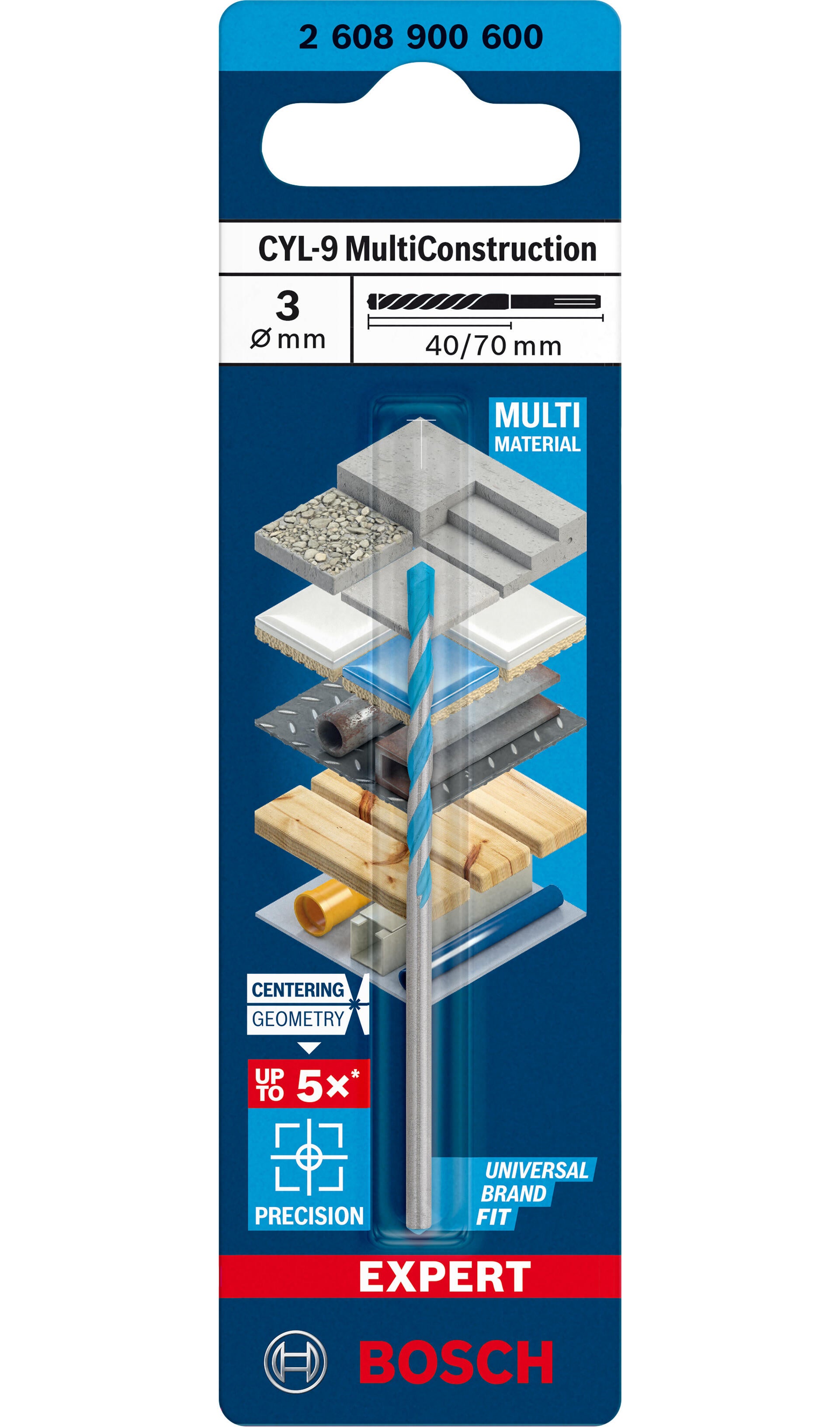 Wiertło wielozadaniowe MULTICONSTRUCTION 3x70 mm Bosch - 4