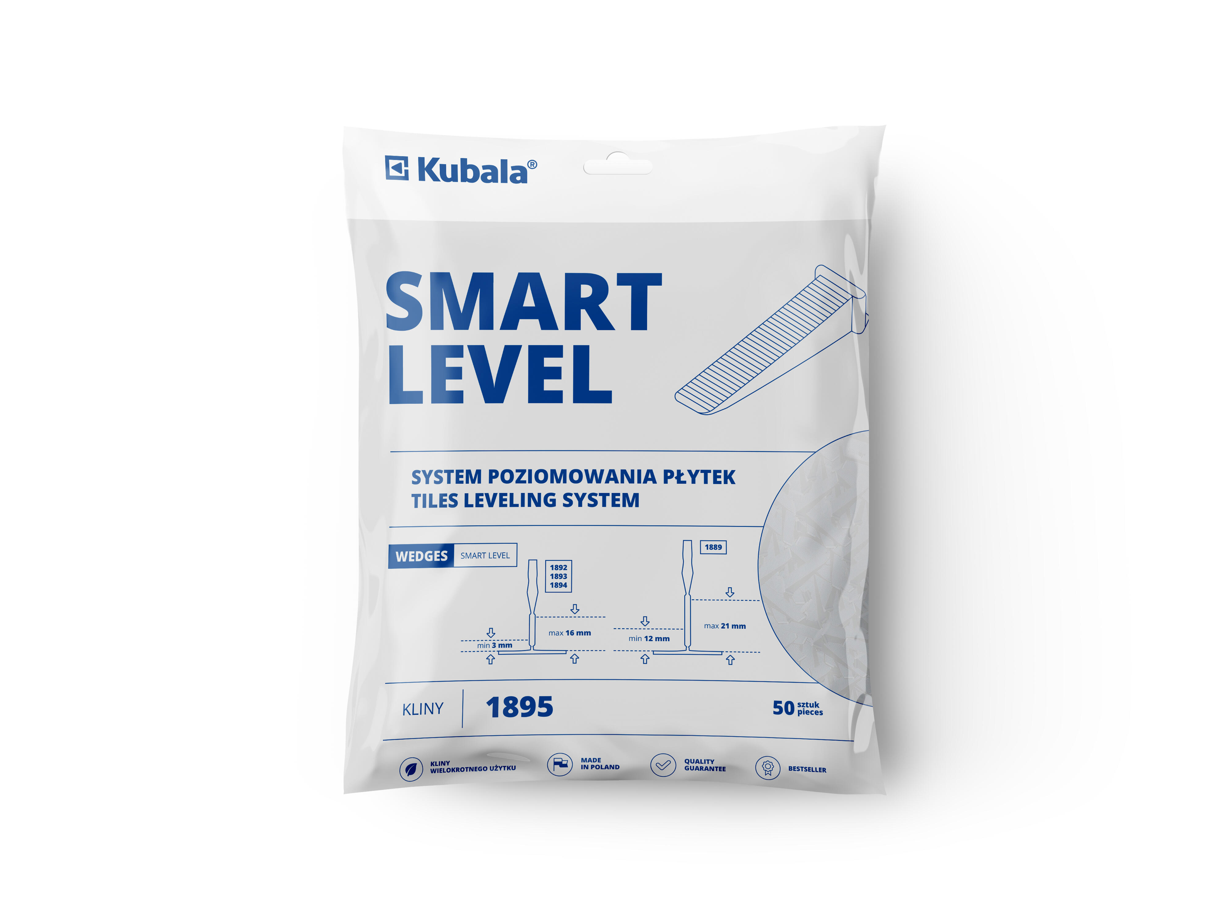 Kliny Smart Level Kubala 3-16 mm, 50 szt - 2