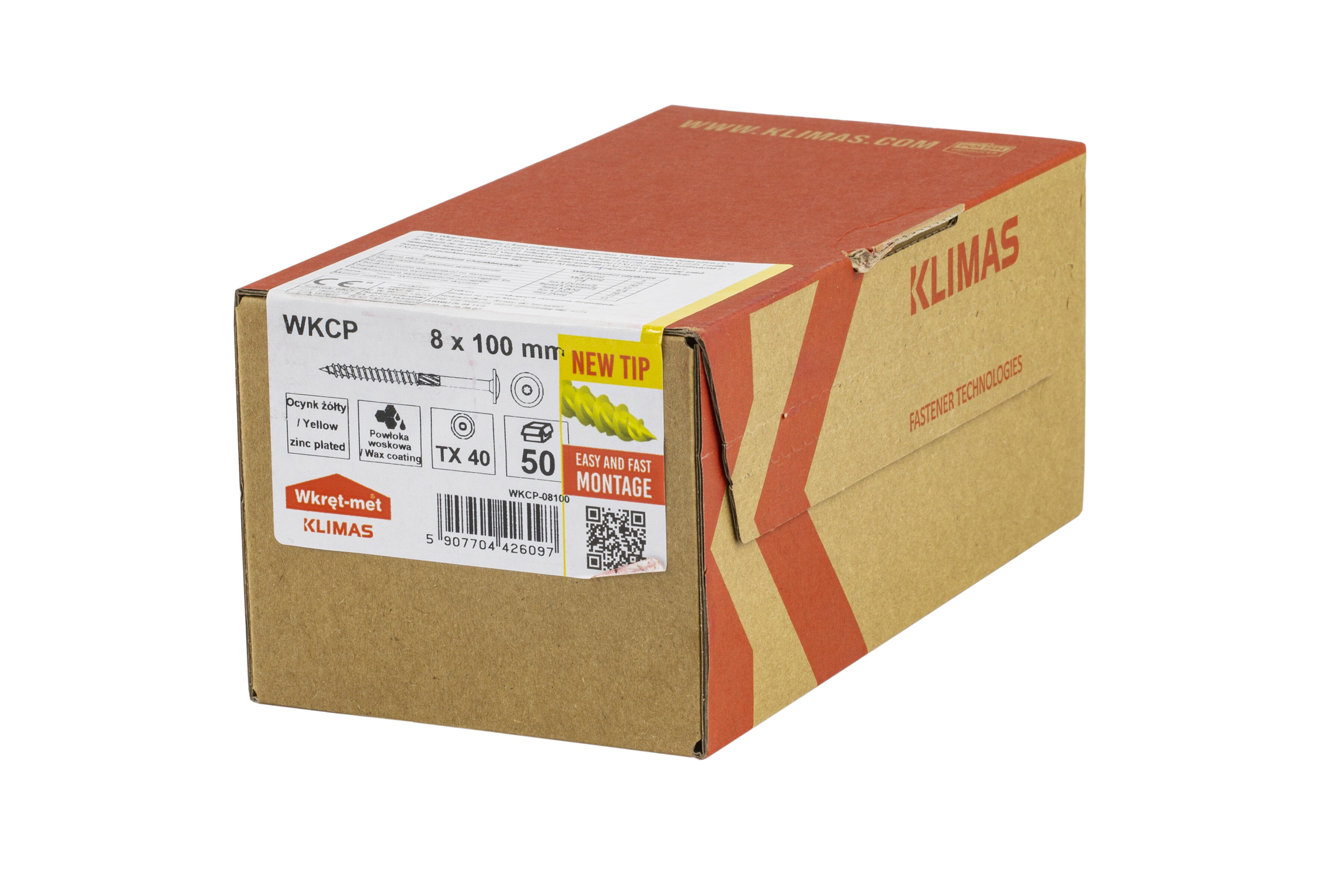 Wkręt do łączników ciesielskich z łbem talerzykowym 8x100 mm (50 szt.) - 2