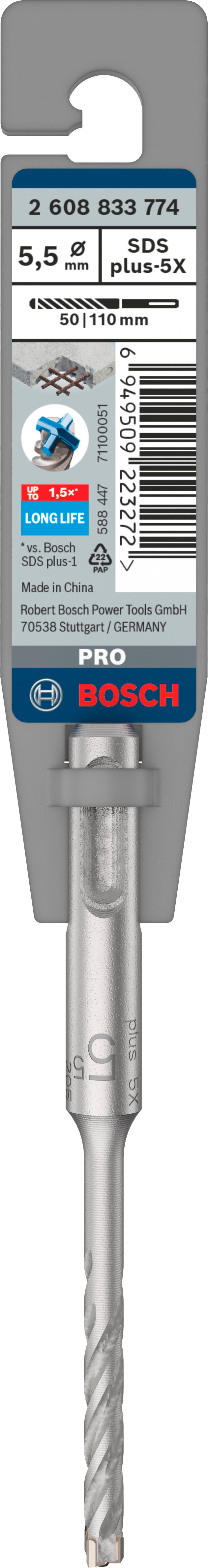 Wiertło SDS-Plus-5X 5,5x50x110 mm BOSCH - 3
