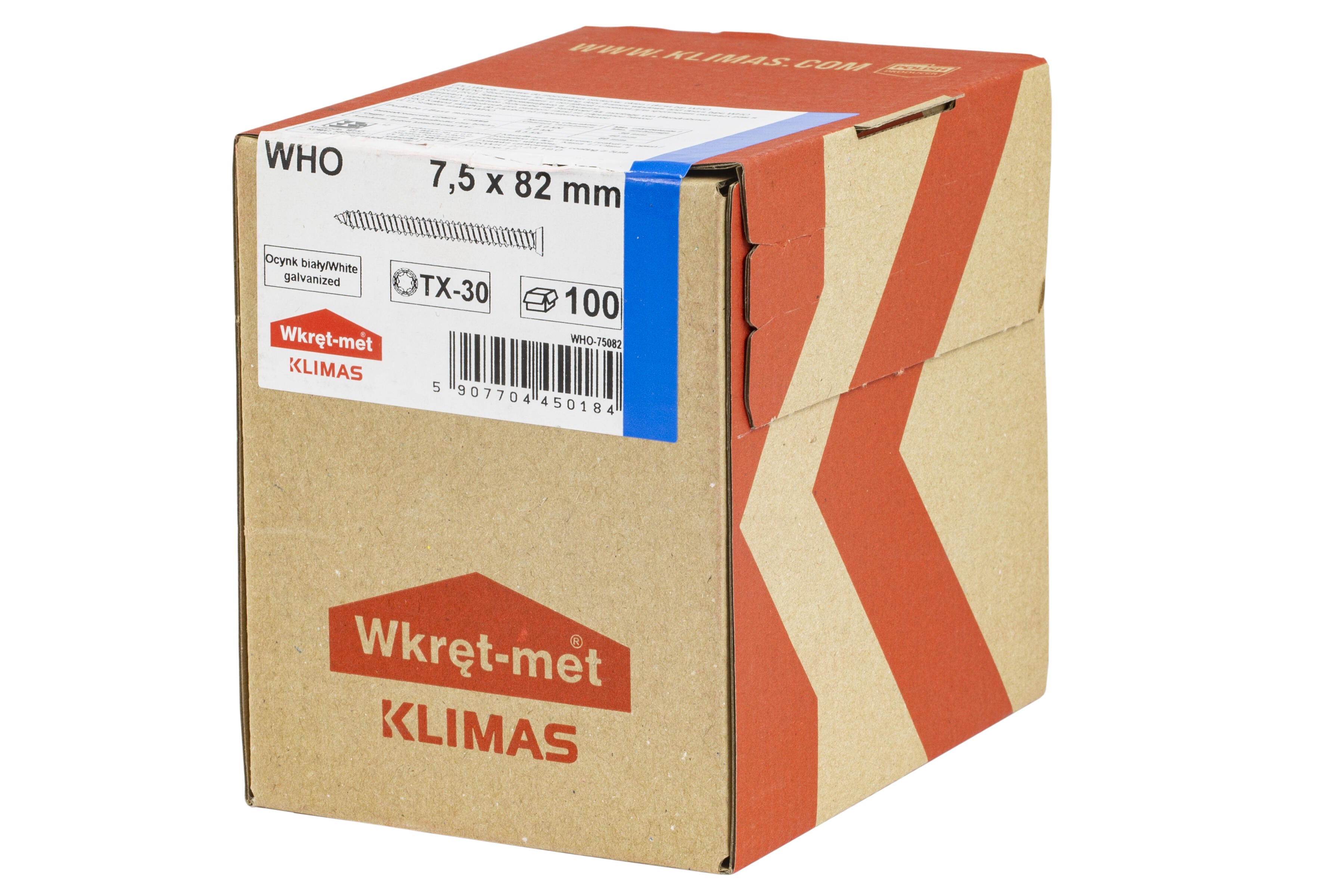 Wkręty hartowane do ościeżnic 7.5x82 mm (waga) - 2