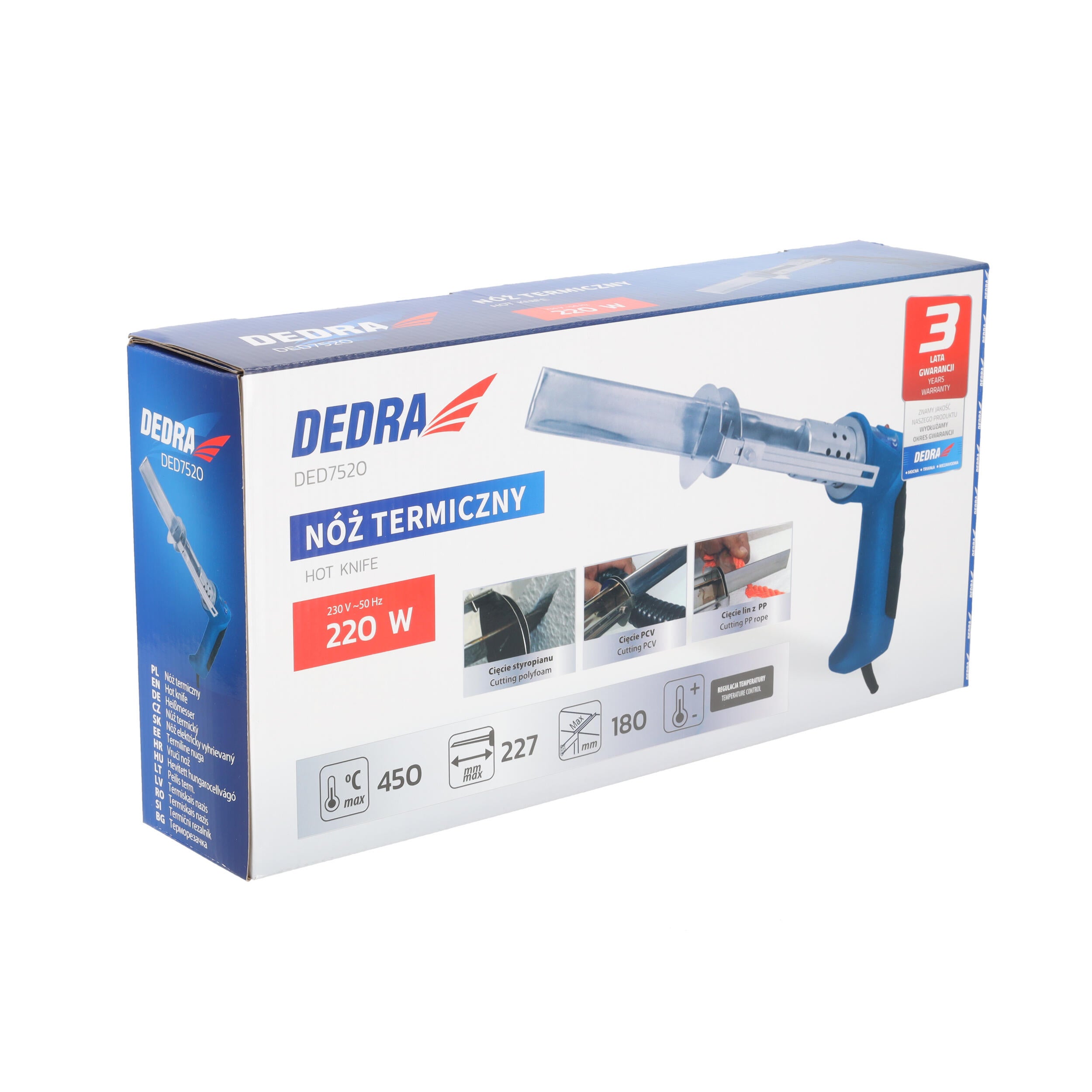 Nóż termiczny 220W DED7520 Dedra - 4