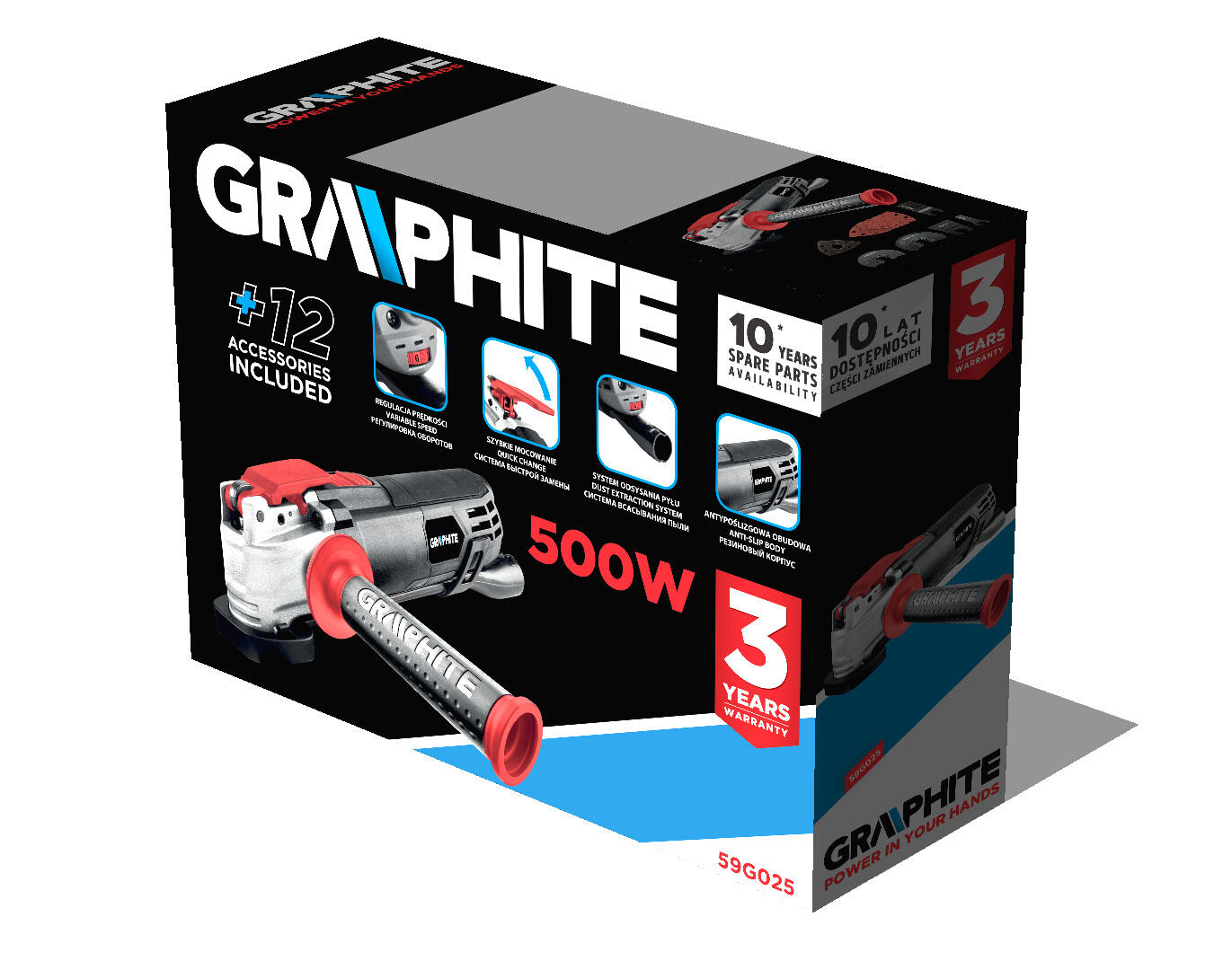 Urządzenie wielofunkcyjne 500W 59G025 Graphite - 4