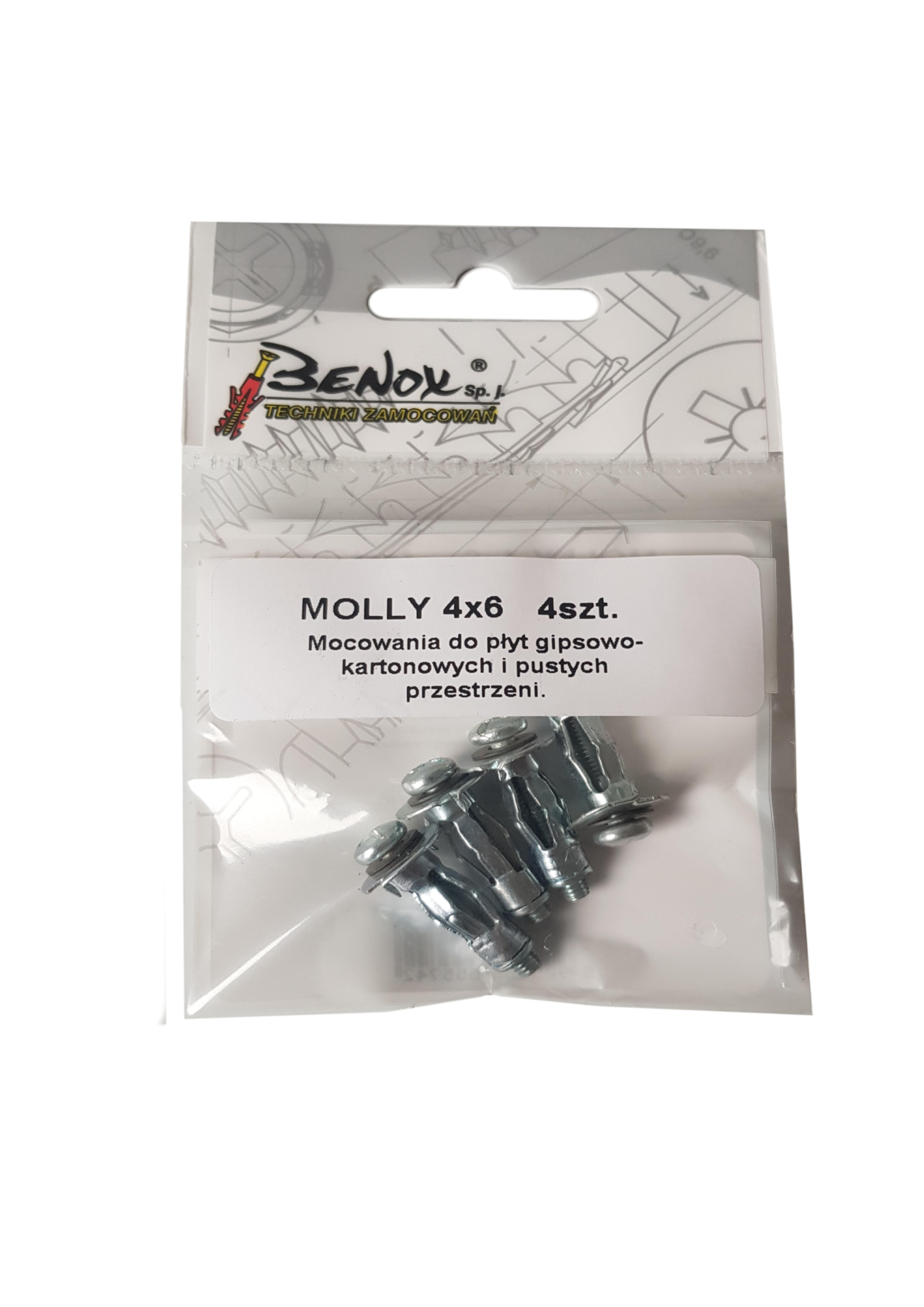 Kołek typu Molly do pustych przestrzeni 8x20 mm (4 szt.) - 2