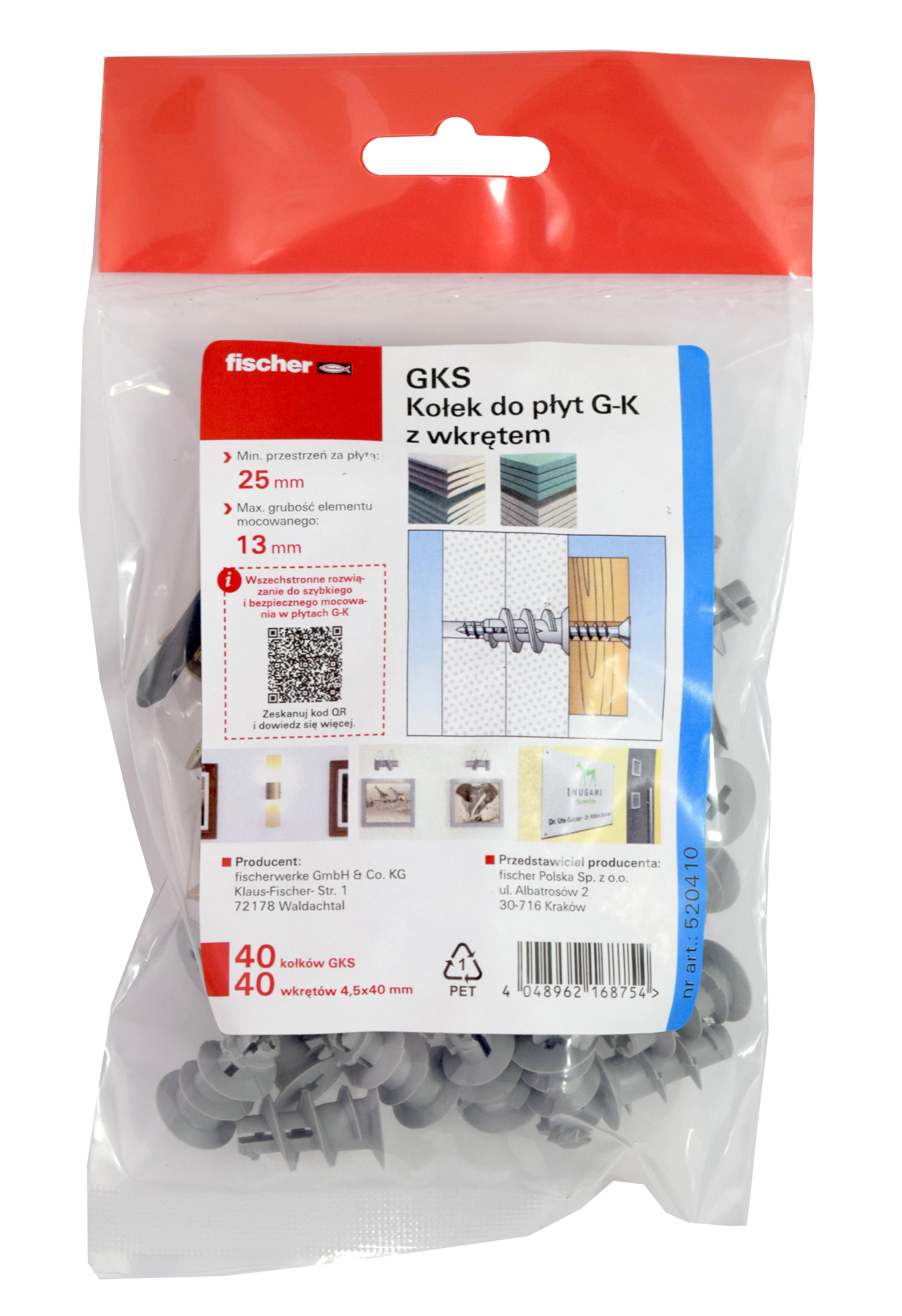 Kołek rozporowy GKS Polybag (40 szt.) - 2
