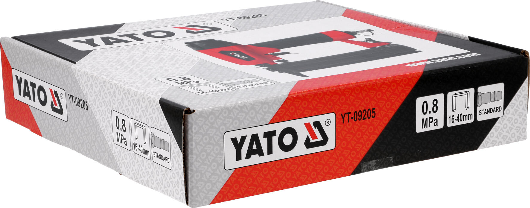 Zszywacz pneumatyczny na sztyfty 10-50 mm i zszywki 16-40 mm YATO YT-09205 - 3