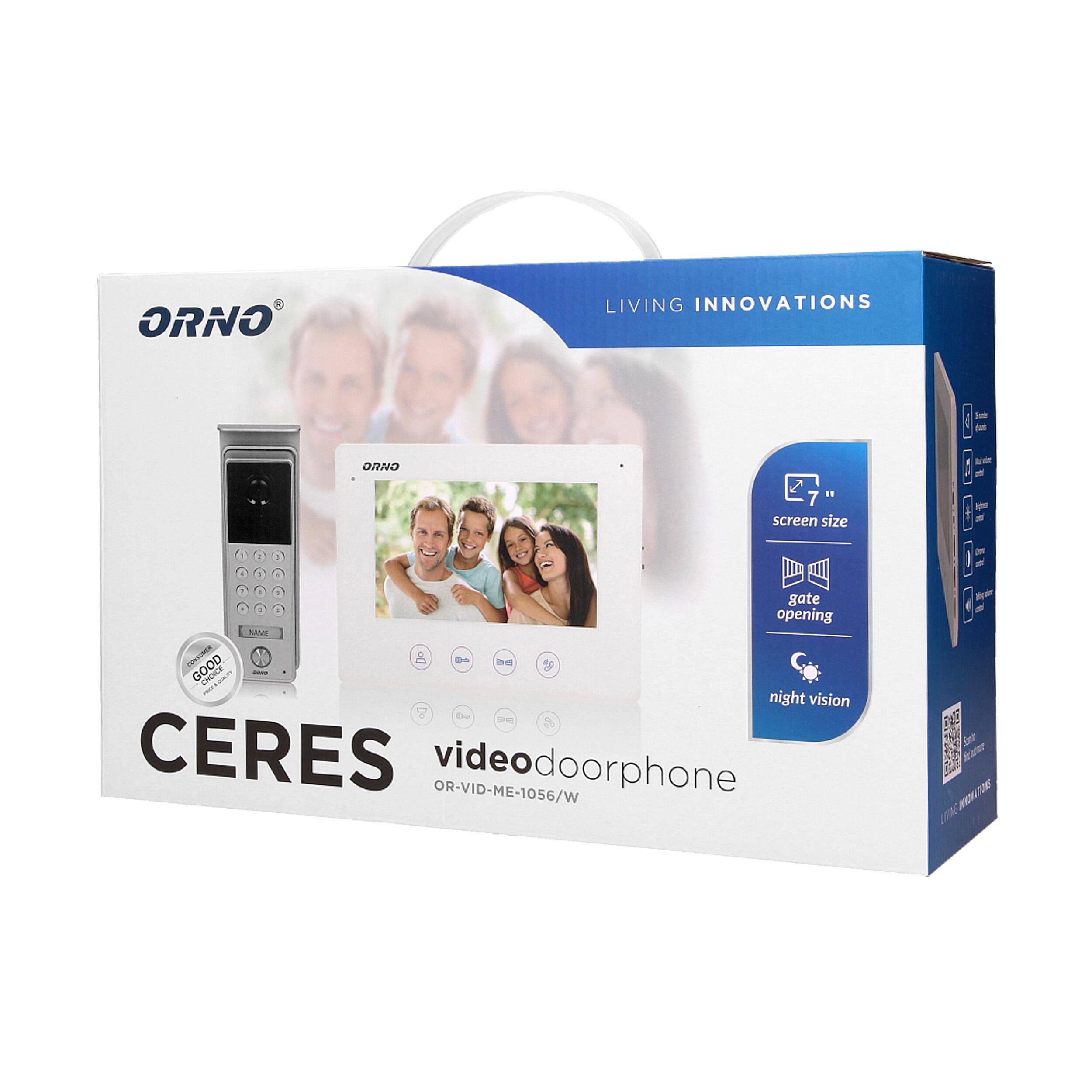 Zestaw wideodomofonowy Ceres 7 cali z szyfratorem czarny - 2