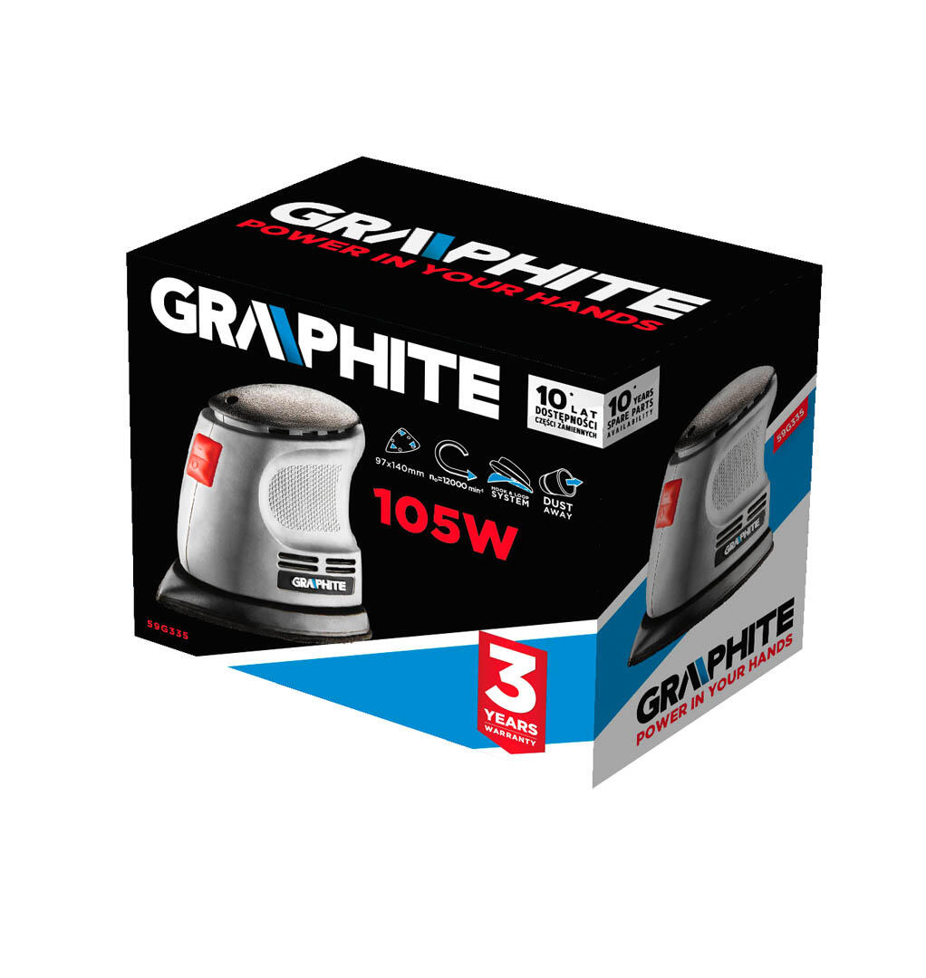Szlifierka delta 105W 59G335 Graphite - 5