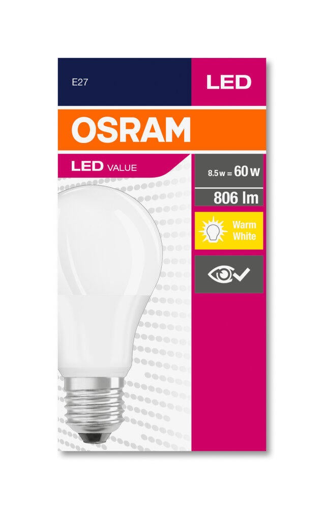 Żarówka LED E27 A60 8,5W 806lm 2700K - 3