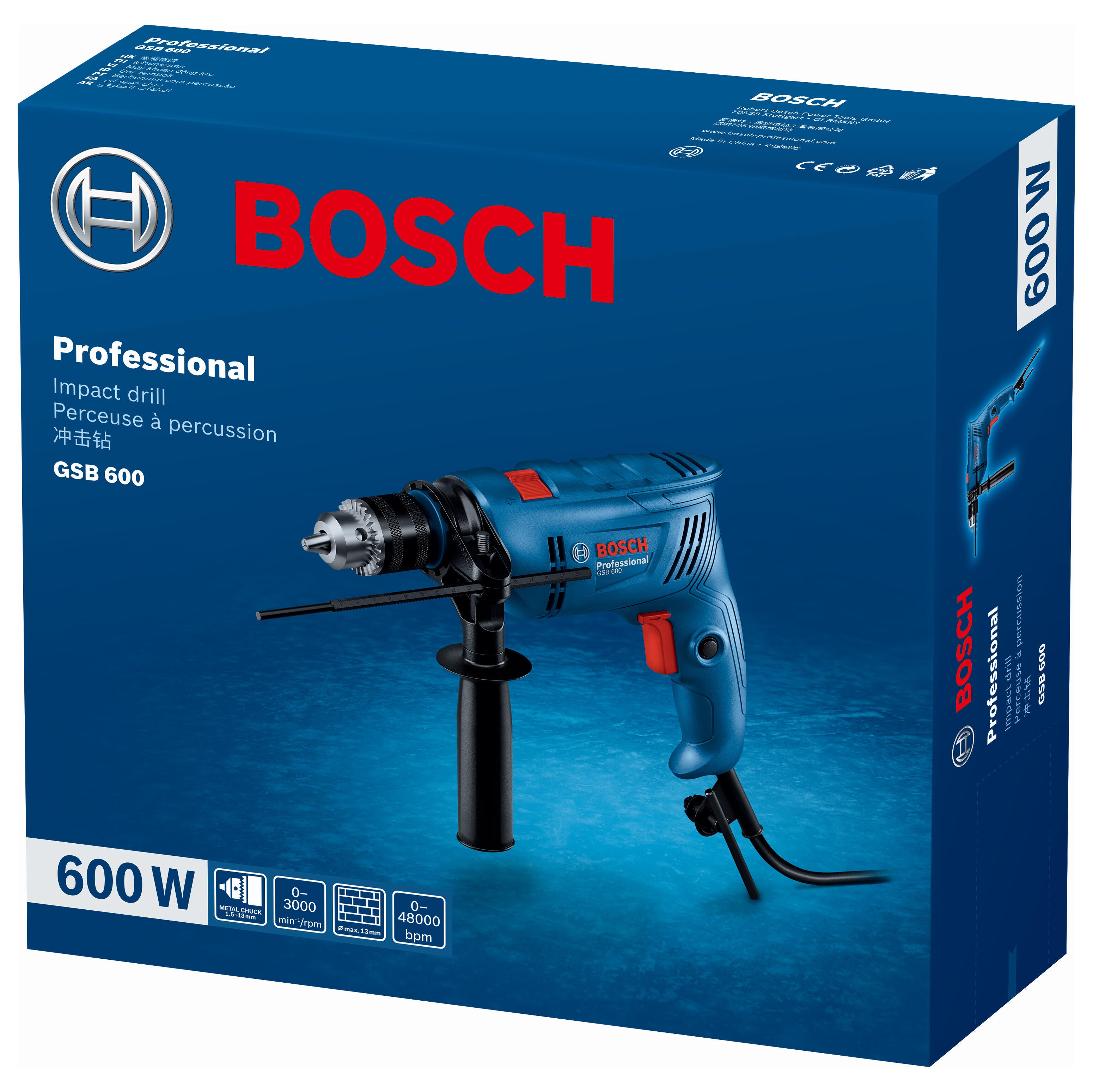Wiertarka udarowa 600W GSB 600 Bosch - 3