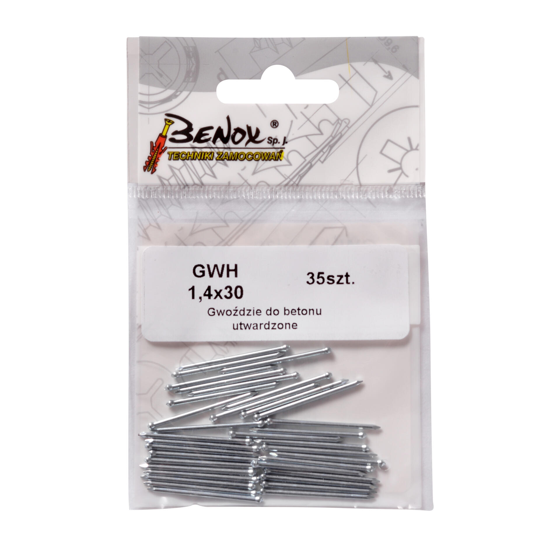 Gwóźdź hartowany 1.4x30 mm (35 szt.) - 2