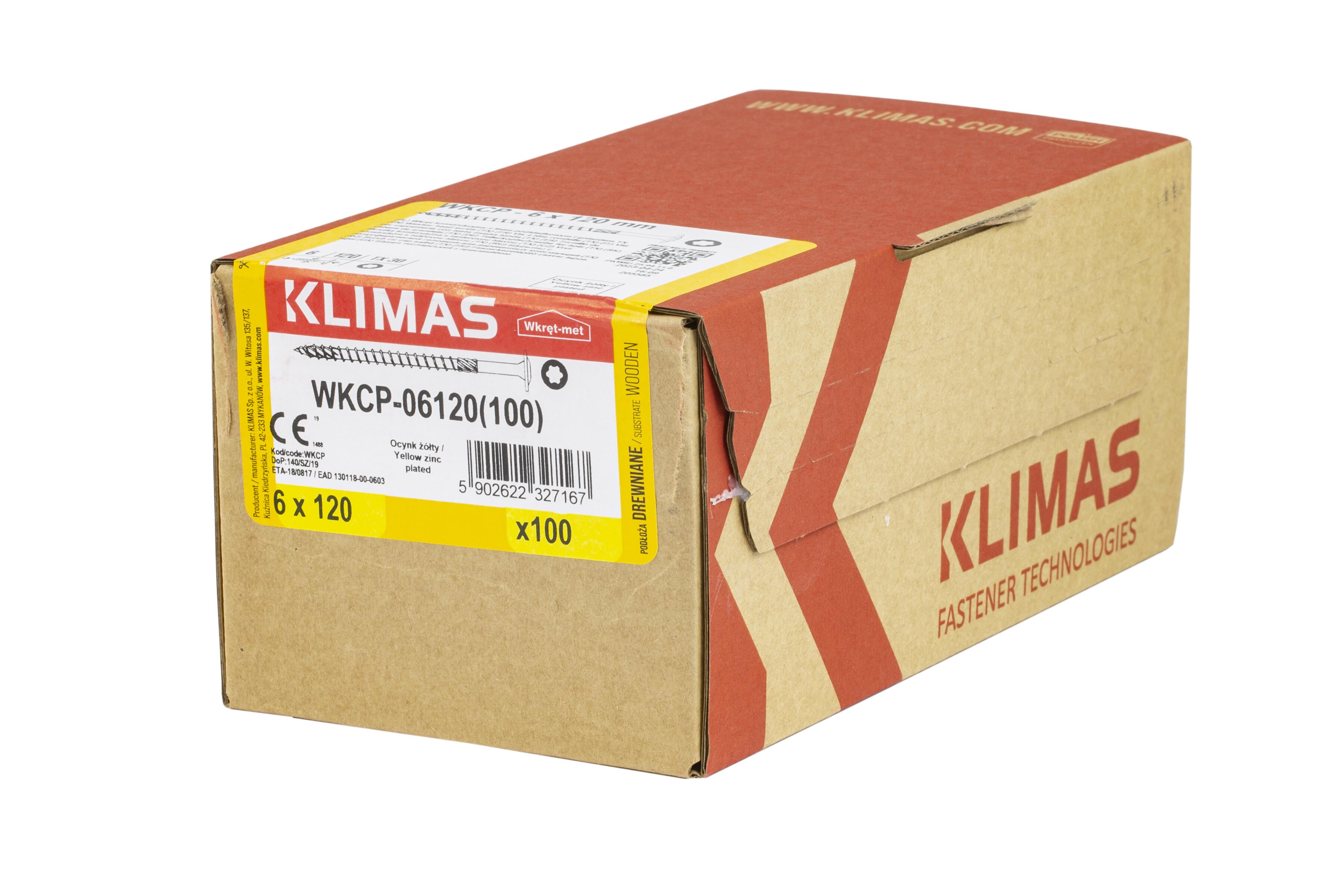 Wkręt do łączników ciesielskich z łbem talerzykowym 6x120 mm (100 szt.) - 2