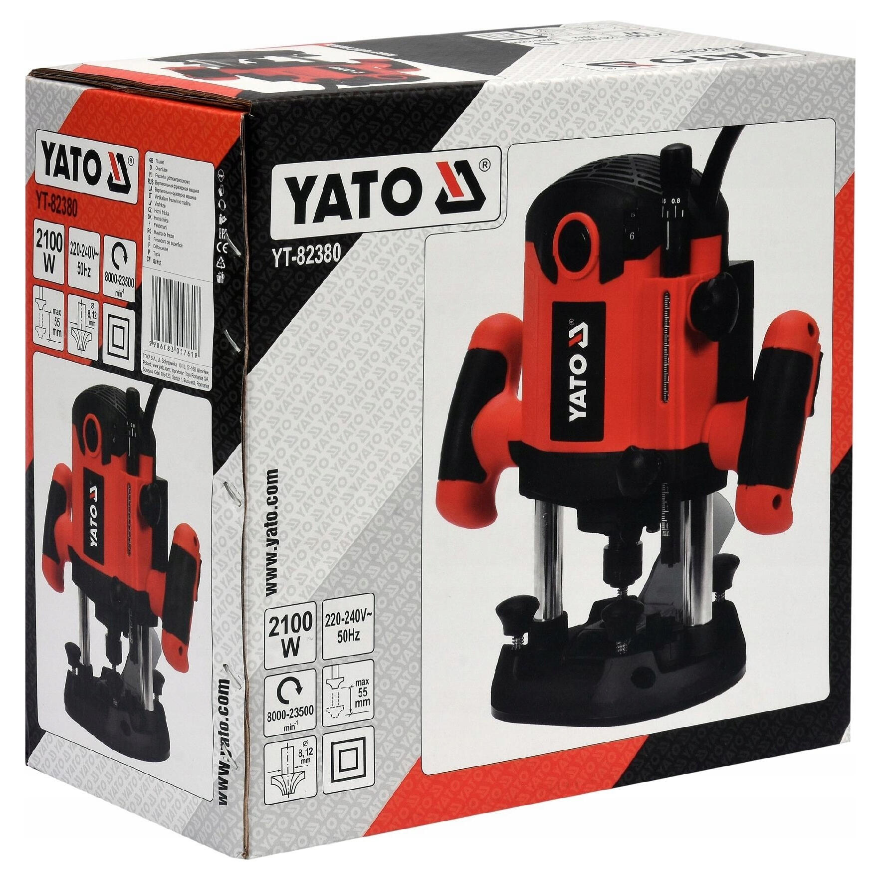 Frezarka górnowrzecionowa 2100W YT-82380 Yato - 4