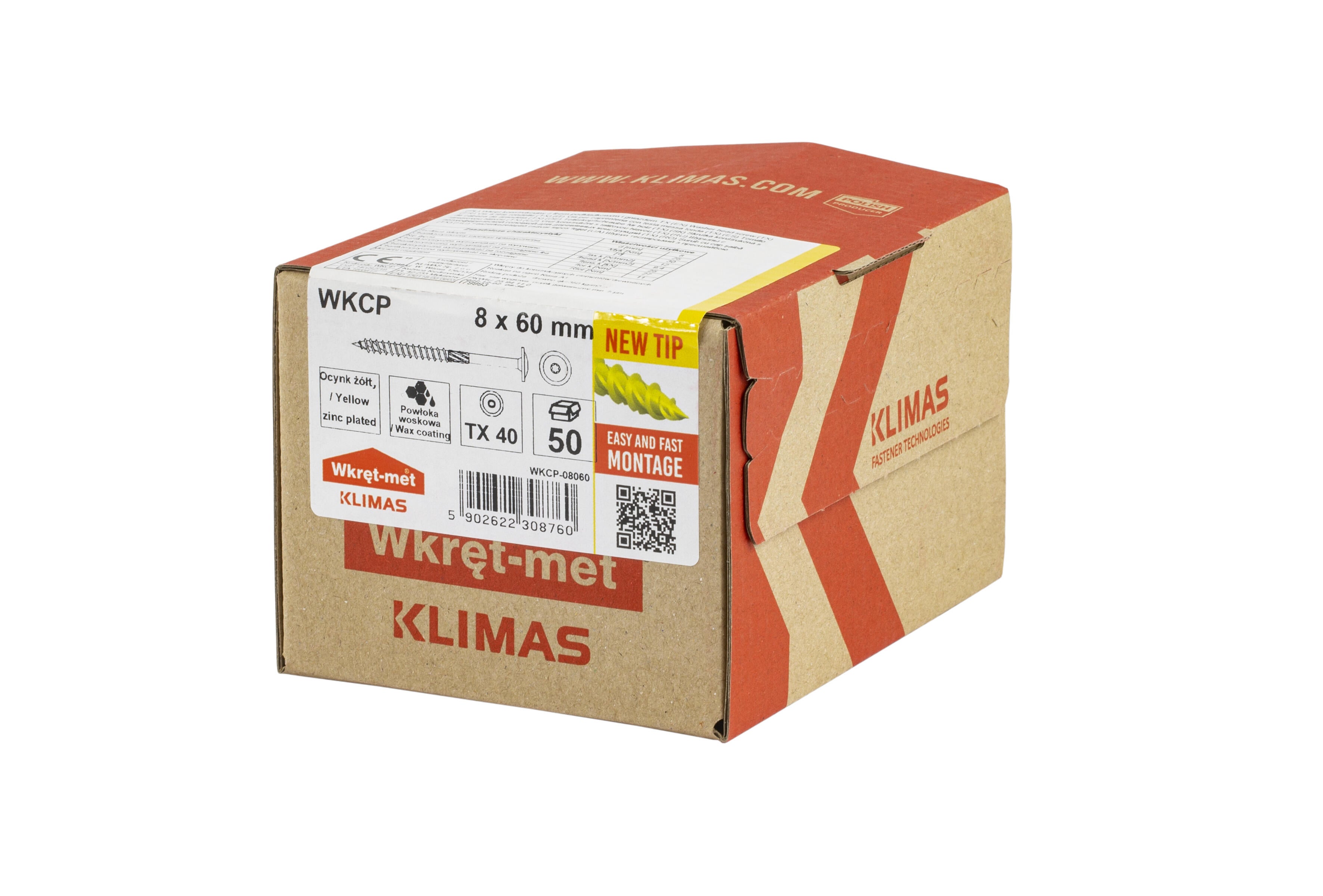 Wkręt do łączników ciesielskich z łbem talerzykowym 8x60 mm (50 szt.) - 2