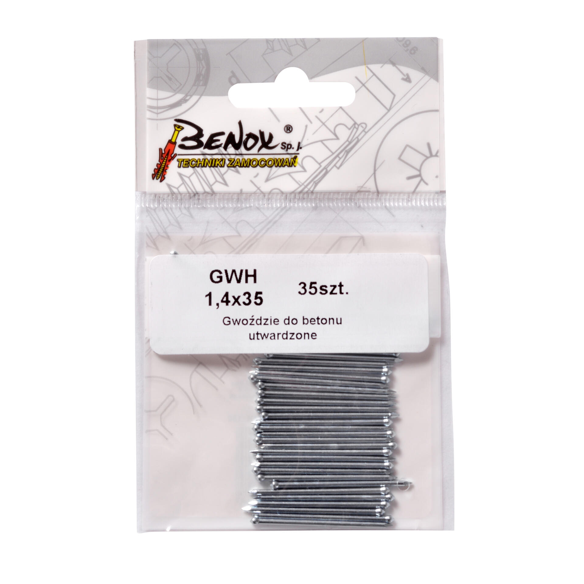 Gwóźdź hartowany 1.4x35 mm (35 szt.) - 2