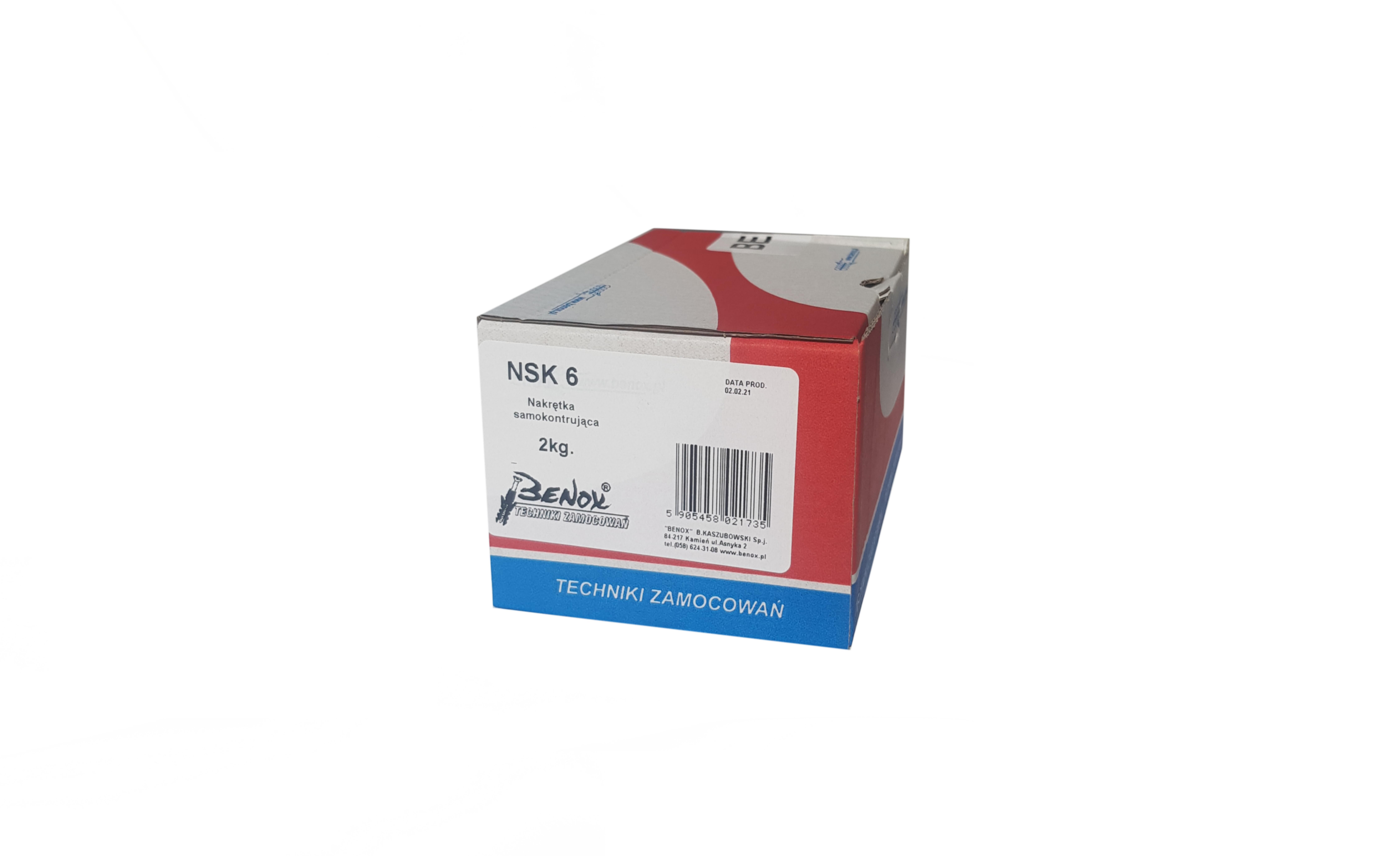 Nakrętka samokontrująca M6 (2 kg) - 3