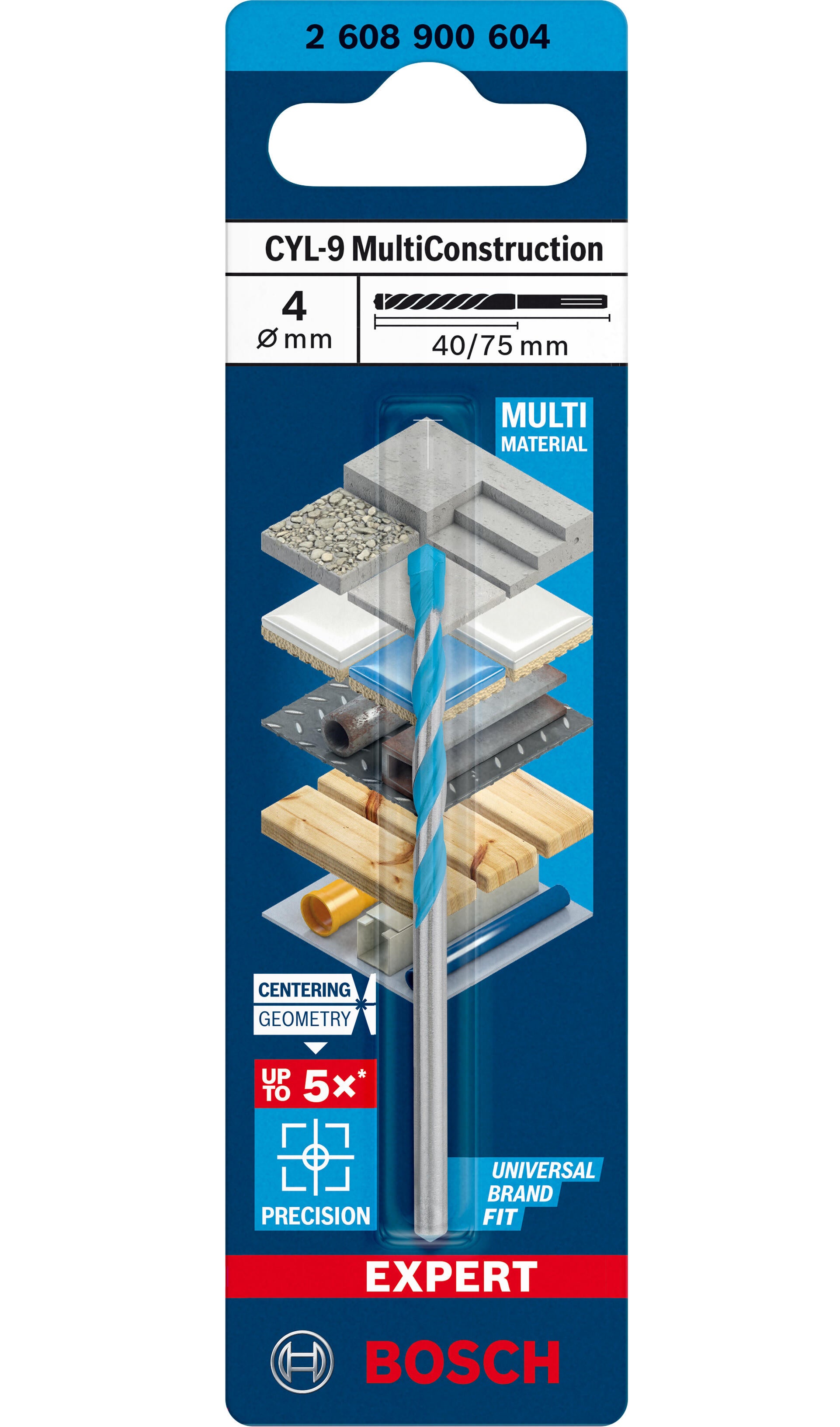 Wiertło wielozadaniowe MULTICONSTRUCTION 4x75 mm Bosch - 5