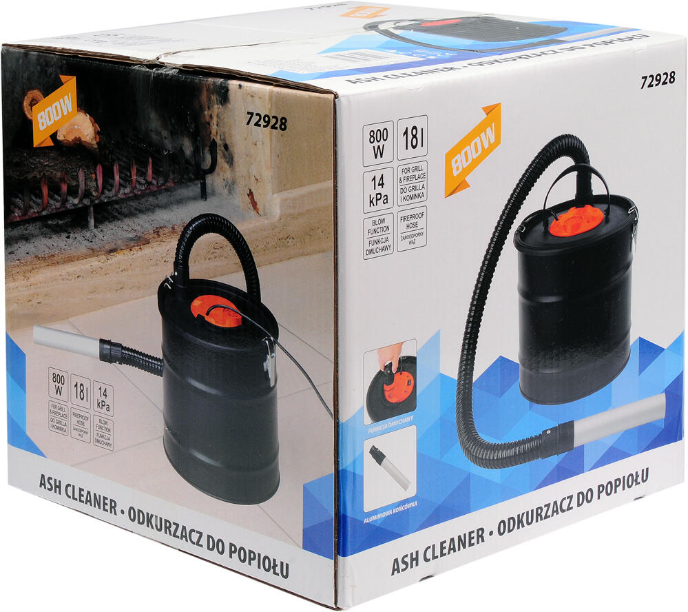 Odkurzacz do popiołu, 800 W, YATO 72928 - 3