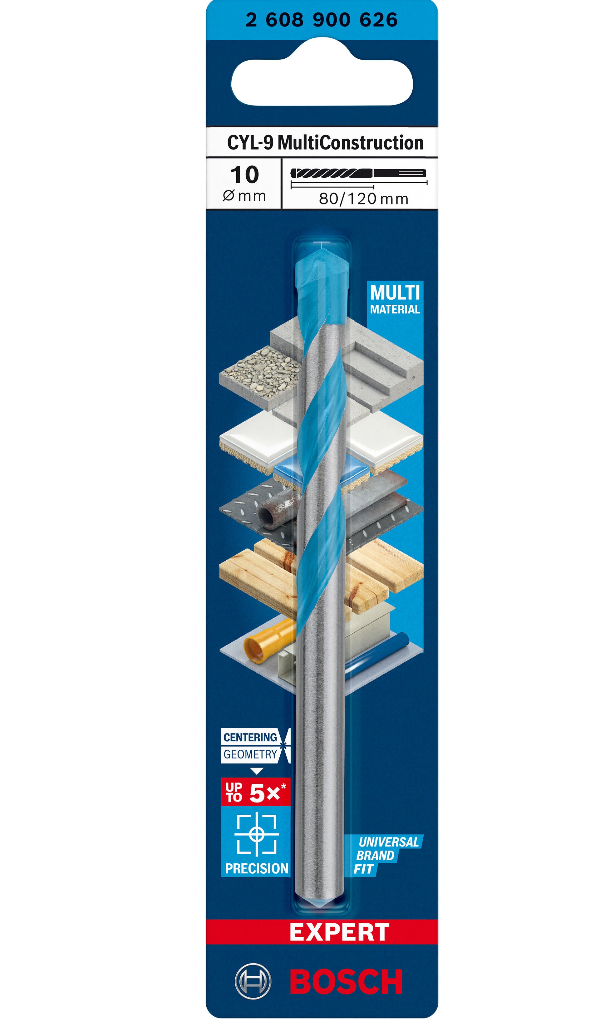 Wiertło wielozadaniowe MULTICONSTRUCTION 10x120 mm Bosch - 5