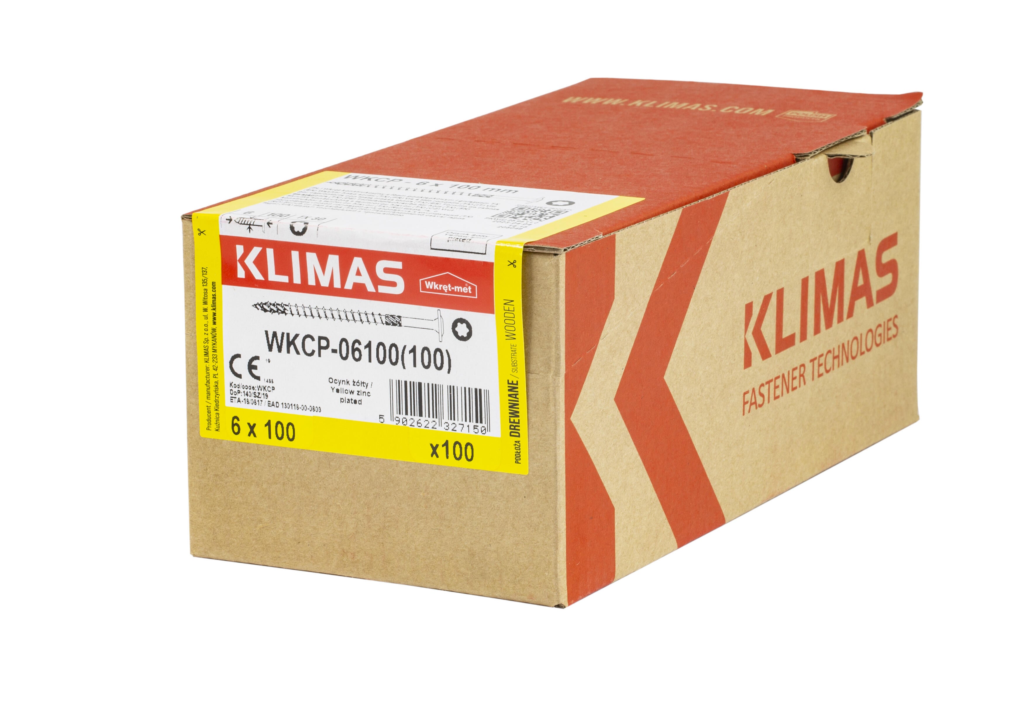 Wkręt do łączników ciesielskich z łbem talerzykowym 6x100 mm (100 szt.) - 2