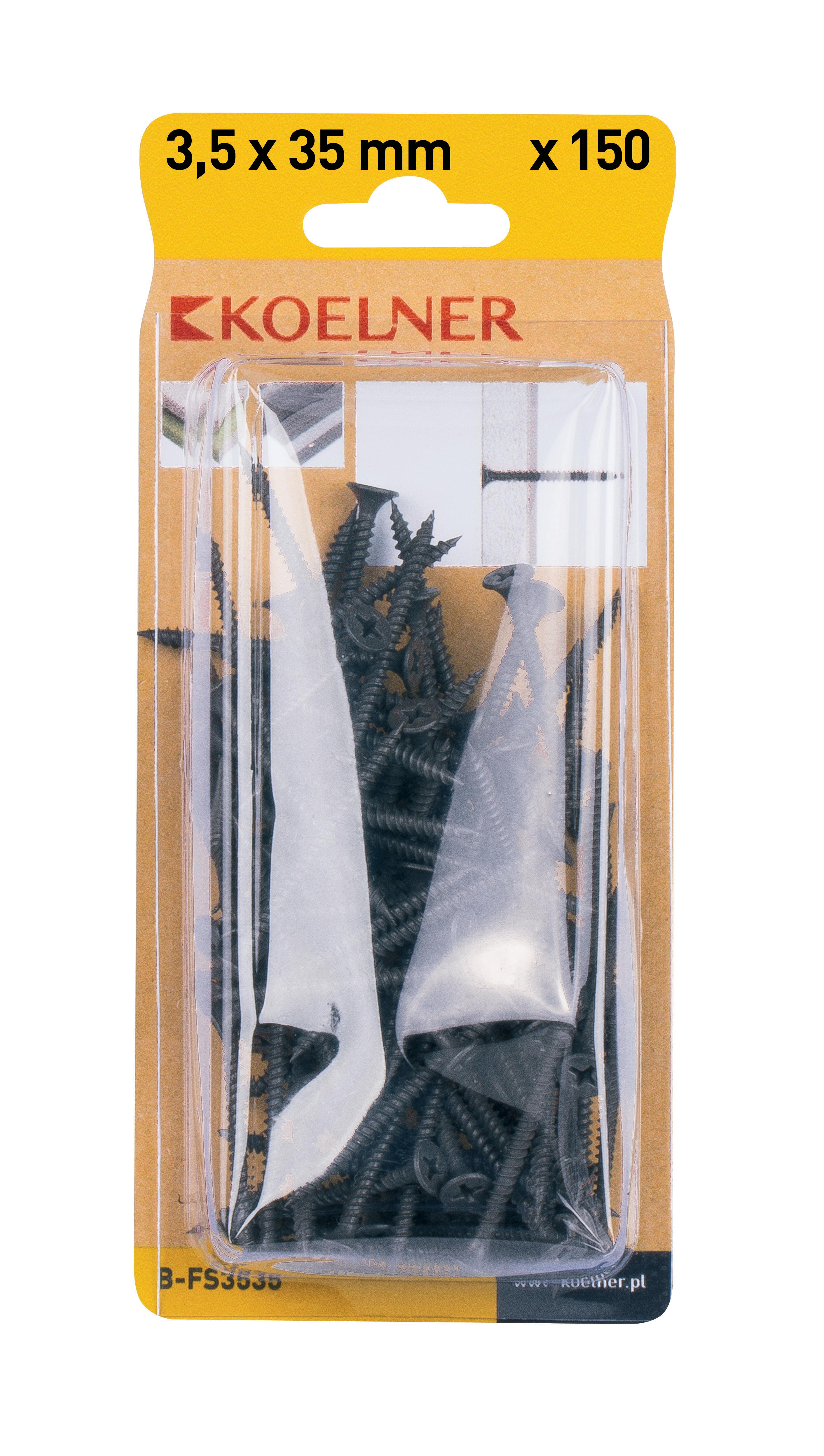 Wkręt do płyt G/K 3.5x35 mm z gwintem do stali (150 szt.) - 2