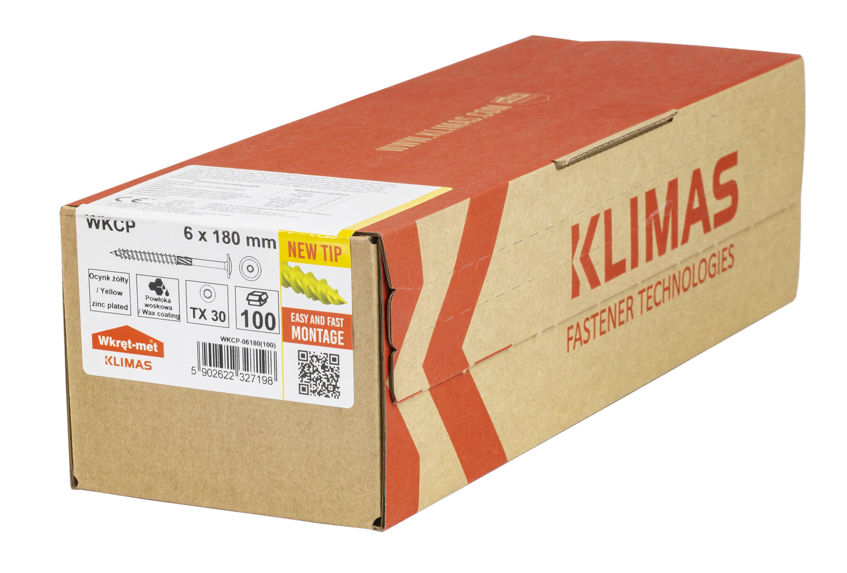 Wkręt do łączników ciesielskich z łbem talerzykowym 6x180 mm (100 szt.) - 2