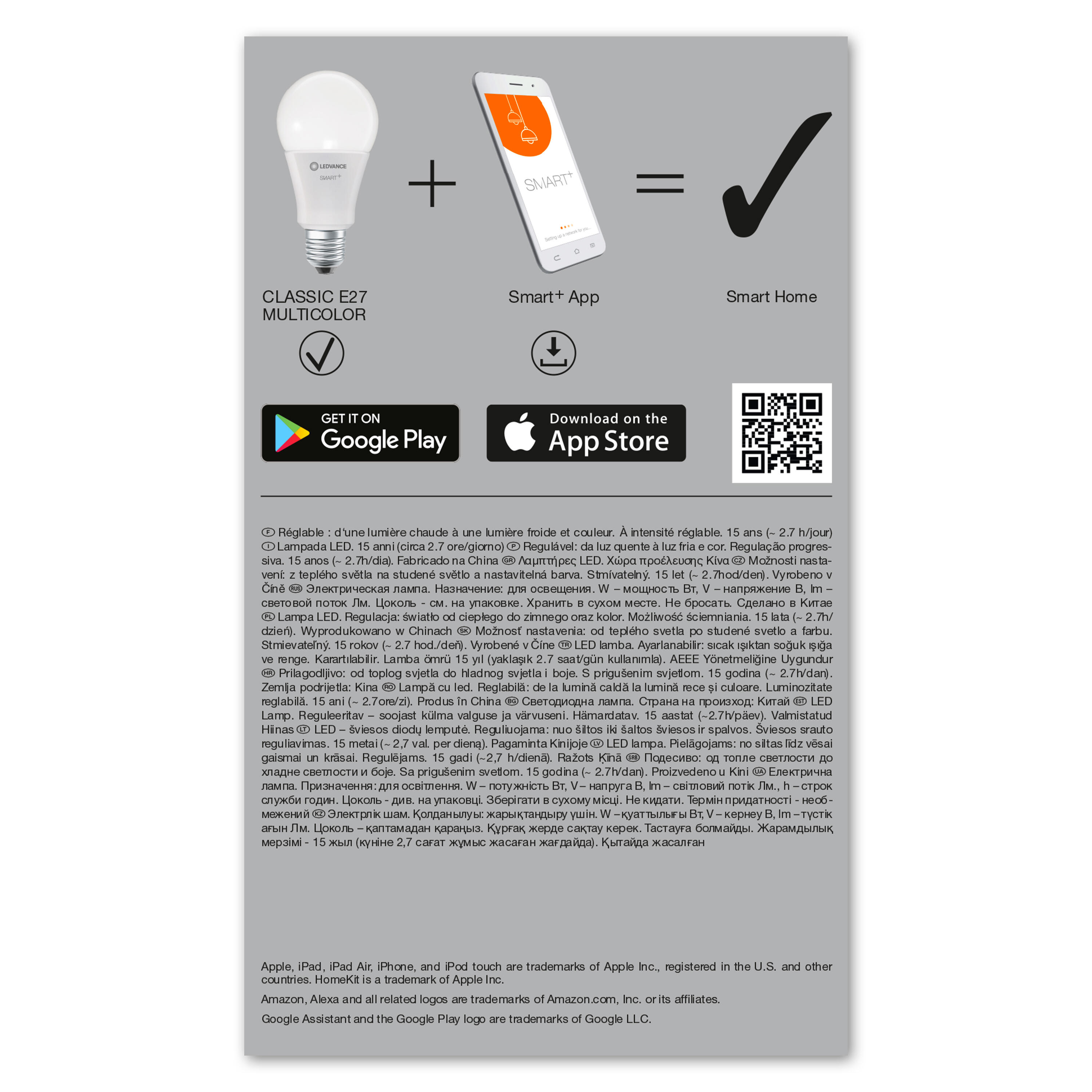 Żarówka LED Smart WiFI 14W E27 RGB+W - 3
