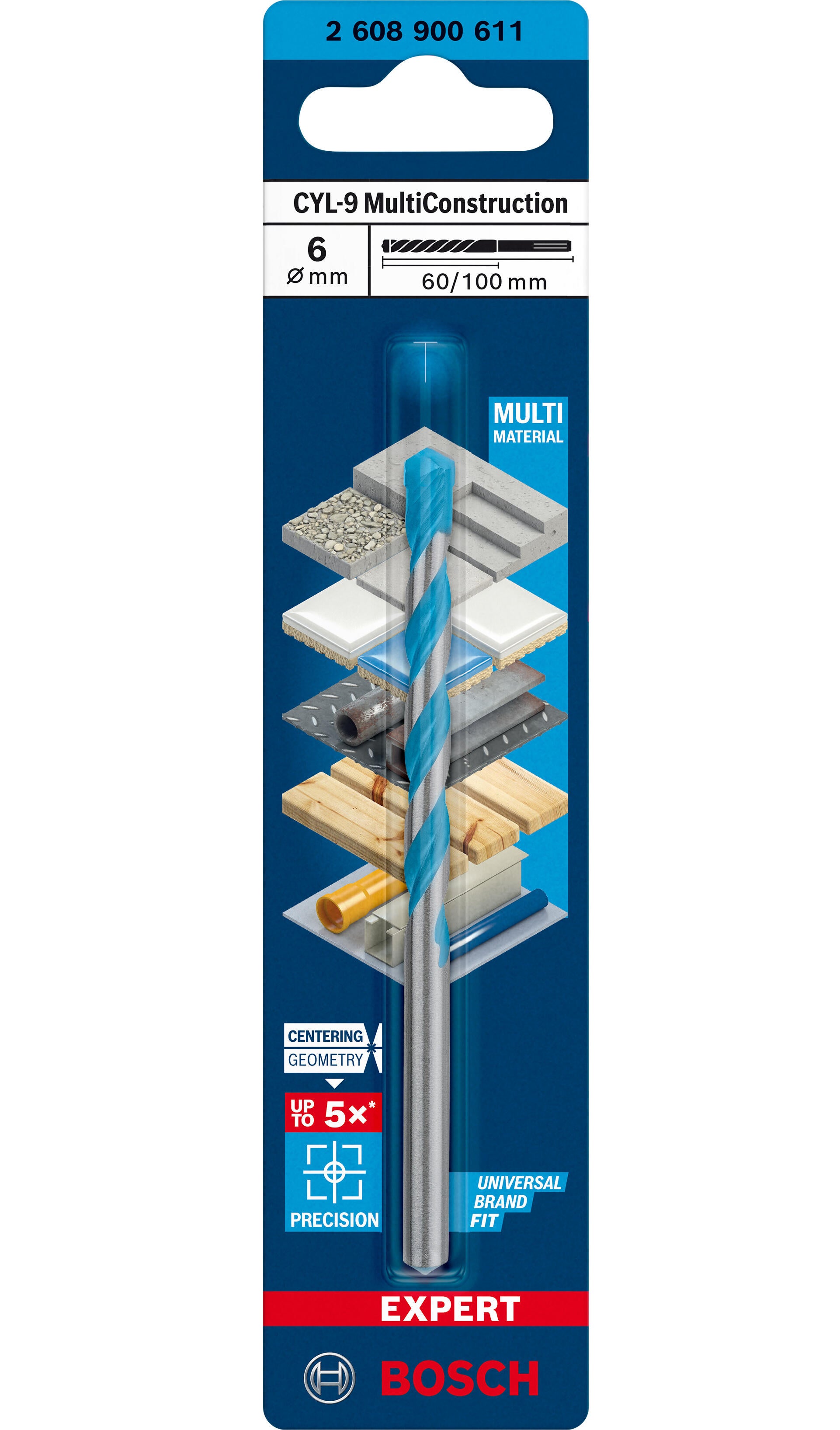 Wiertło wielozadaniowe MULTICONSTRUCTION 6x100 mm Bosch - 5