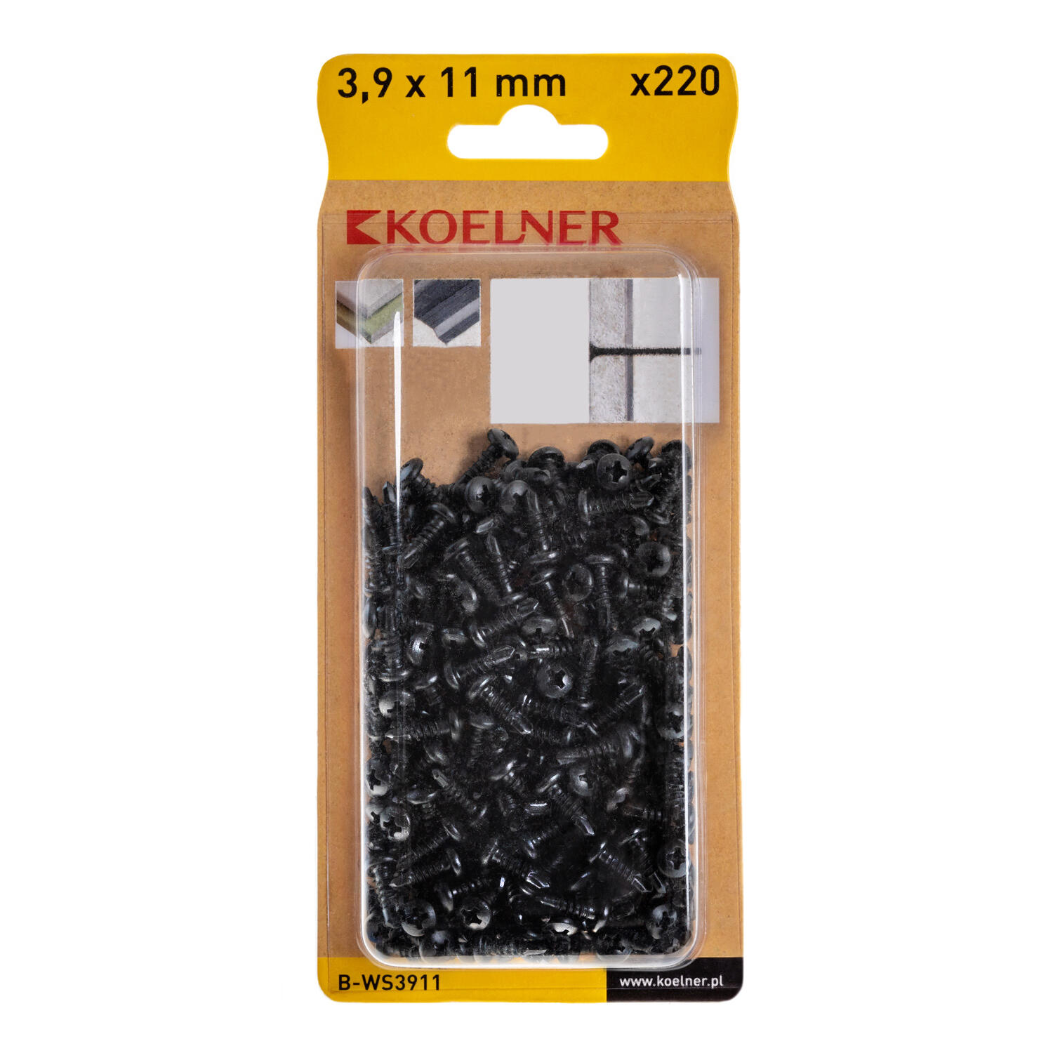  Wkręty samowiercące 3.9x11 mm (220 szt.) - 2