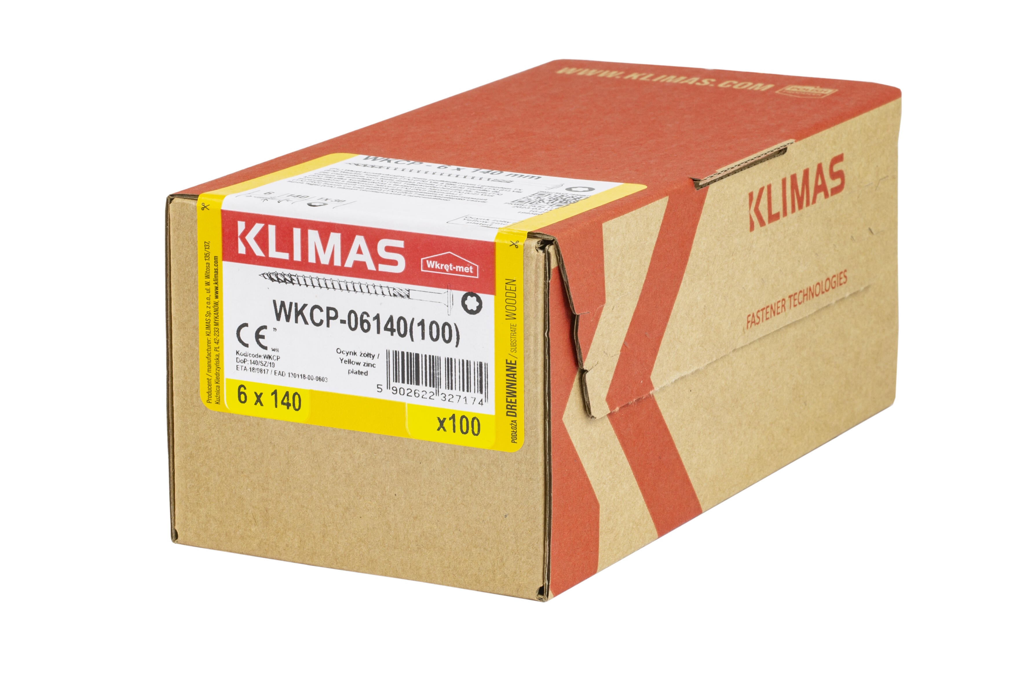 Wkręt do łączników ciesielskich z łbem talerzykowym 6x140 mm (100 szt.) - 2