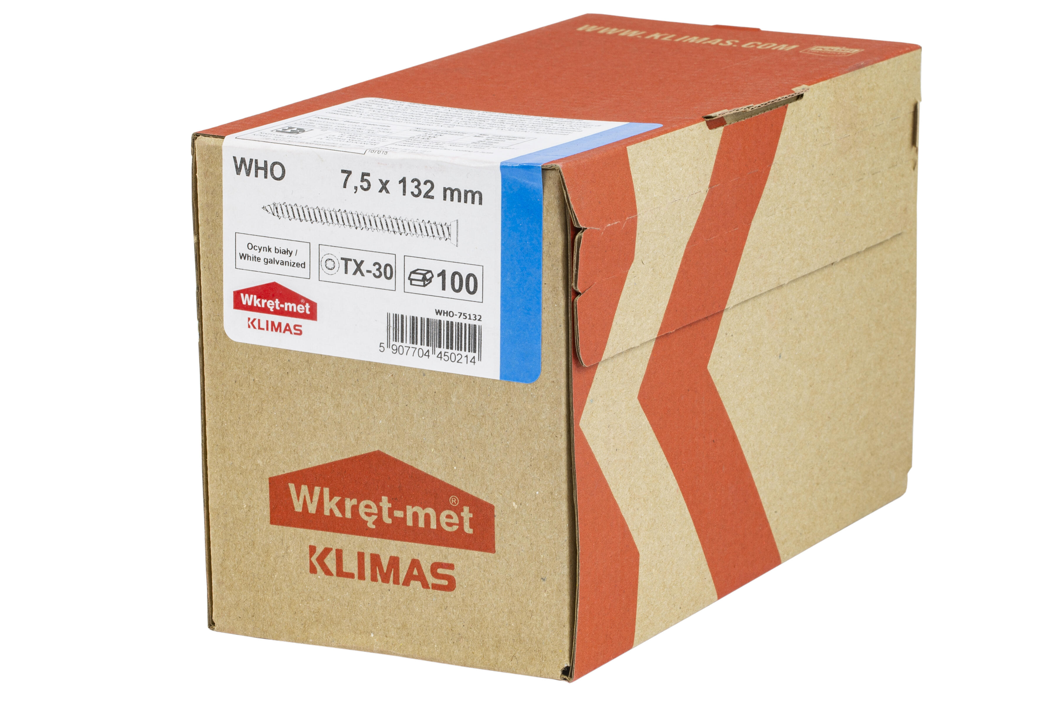 Wkręty hartowane do ościeżnic 7.5x132 mm (waga) - 2