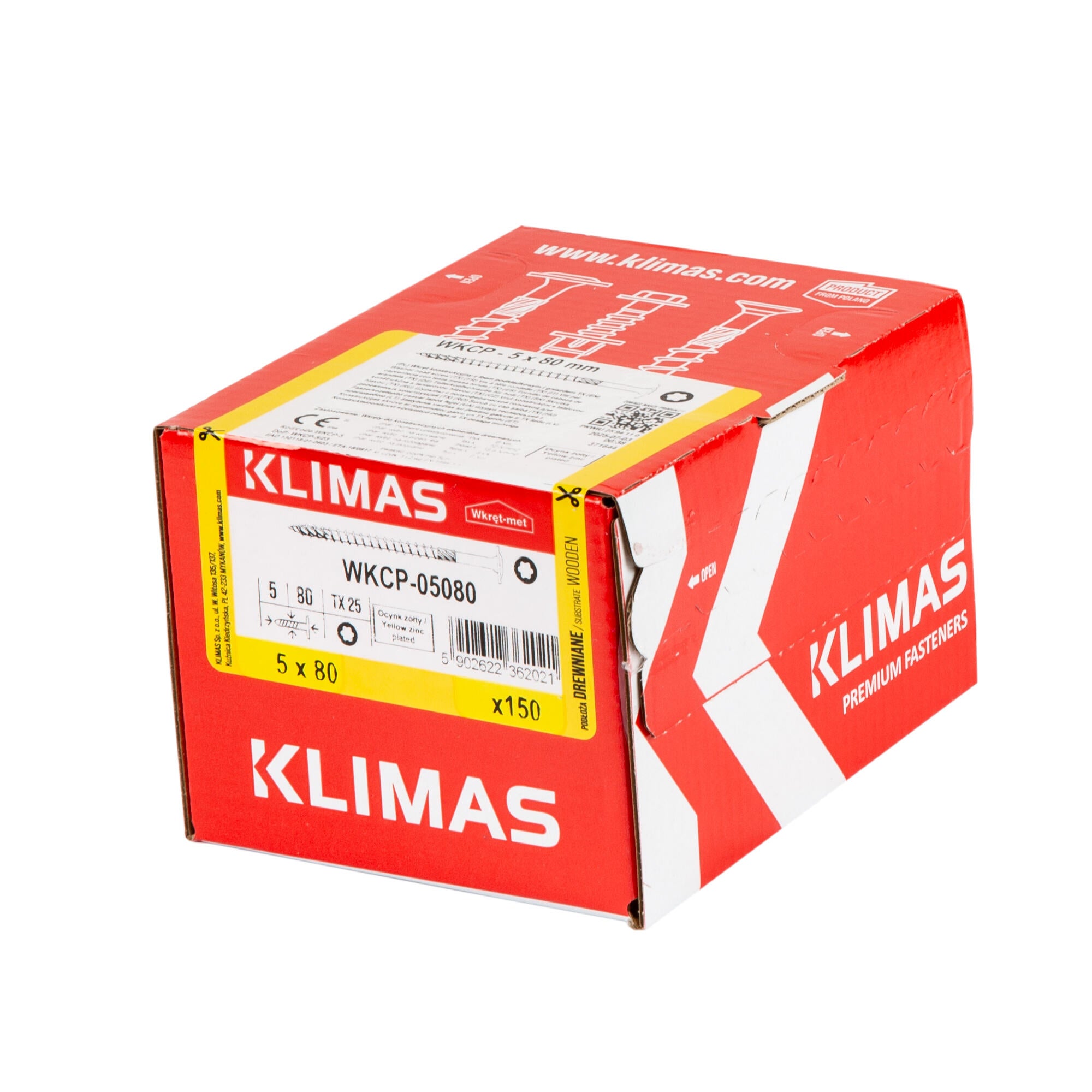 Wkręt ciesielski z łbem podkładkowym 5x80 mm (150 szt.) - 2