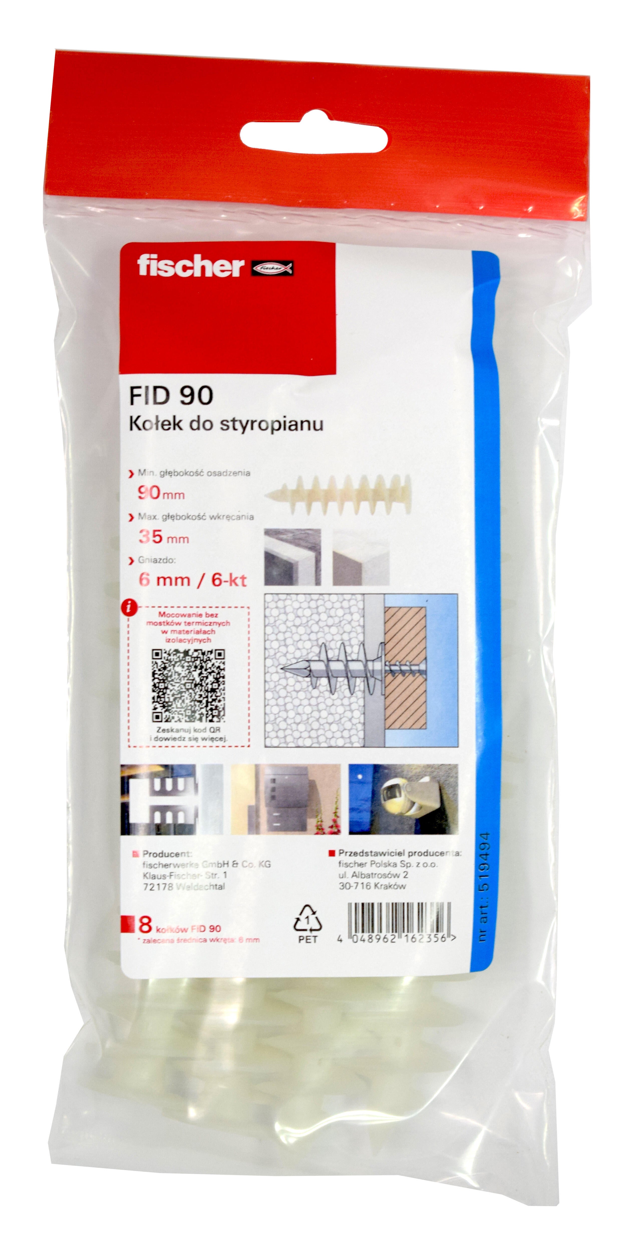 Kołek do styropianu FID 90 (8 szt.) - 2