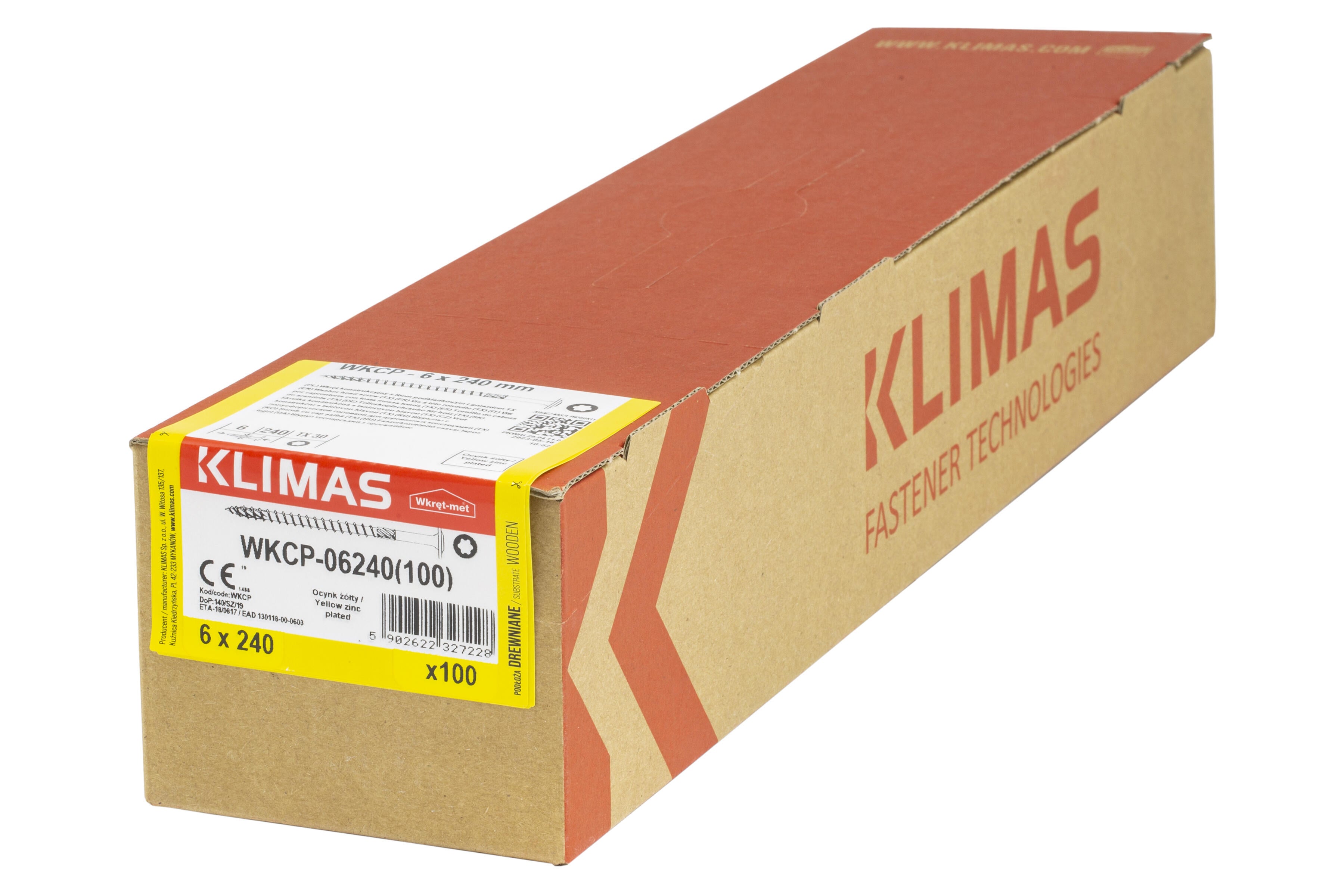 Wkręt do łączników ciesielskich z łbem talerzykowym 6x240 mm (5 kg.) - 2