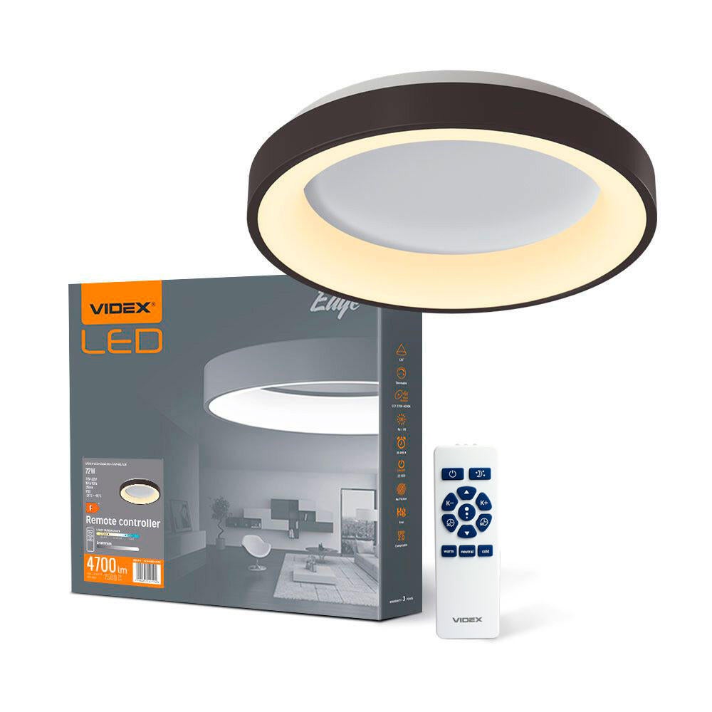 Plafon LED Edge 72W 5200lm 2700-6000K IP20 czarny - 3
