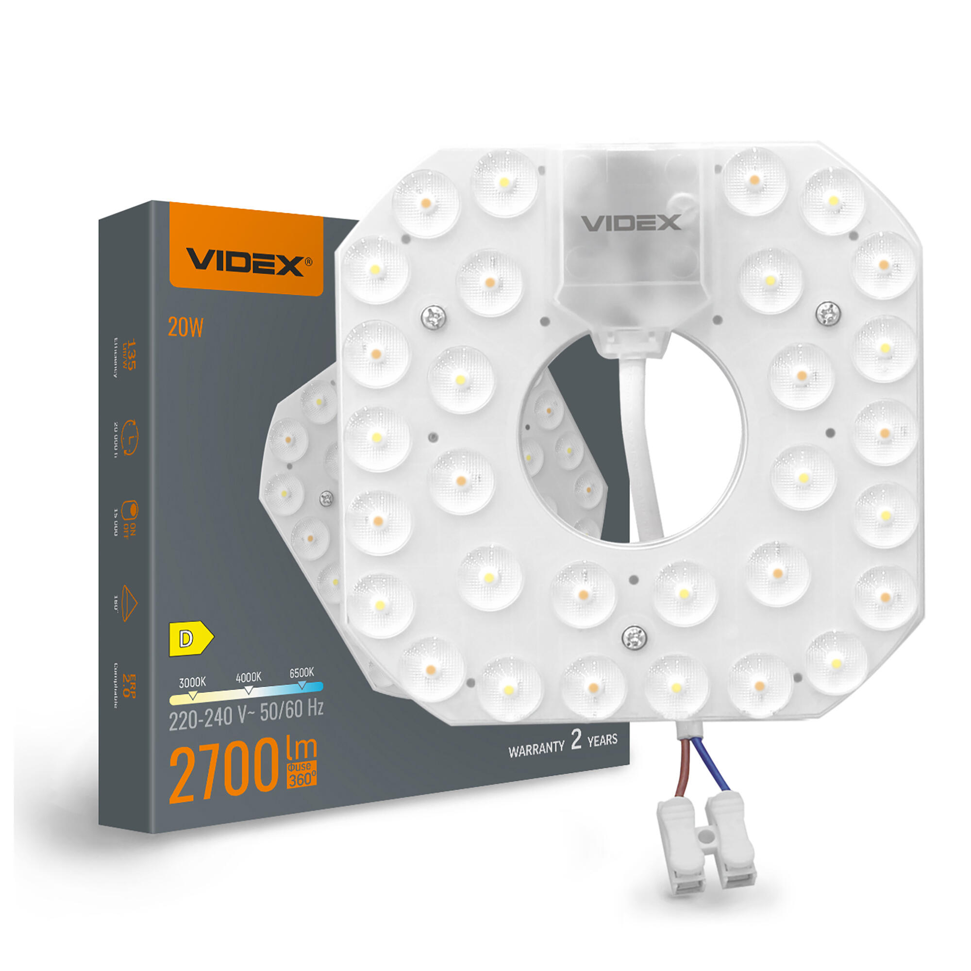 Wkład do plafonu LED 20W 2700lm C/N/Z IP20 - 5