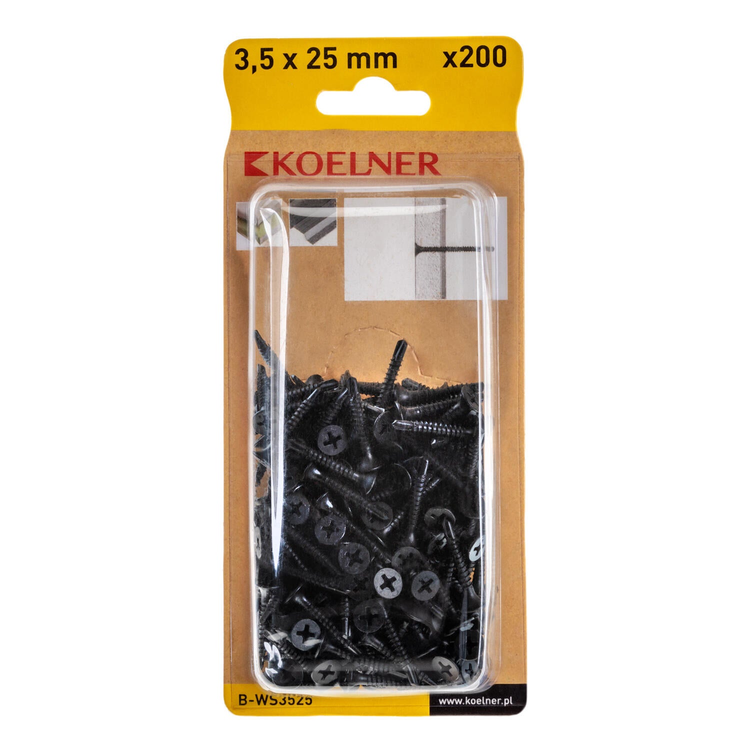  Wkręty samowiercące 3.5x25 mm (200 szt.) - 2