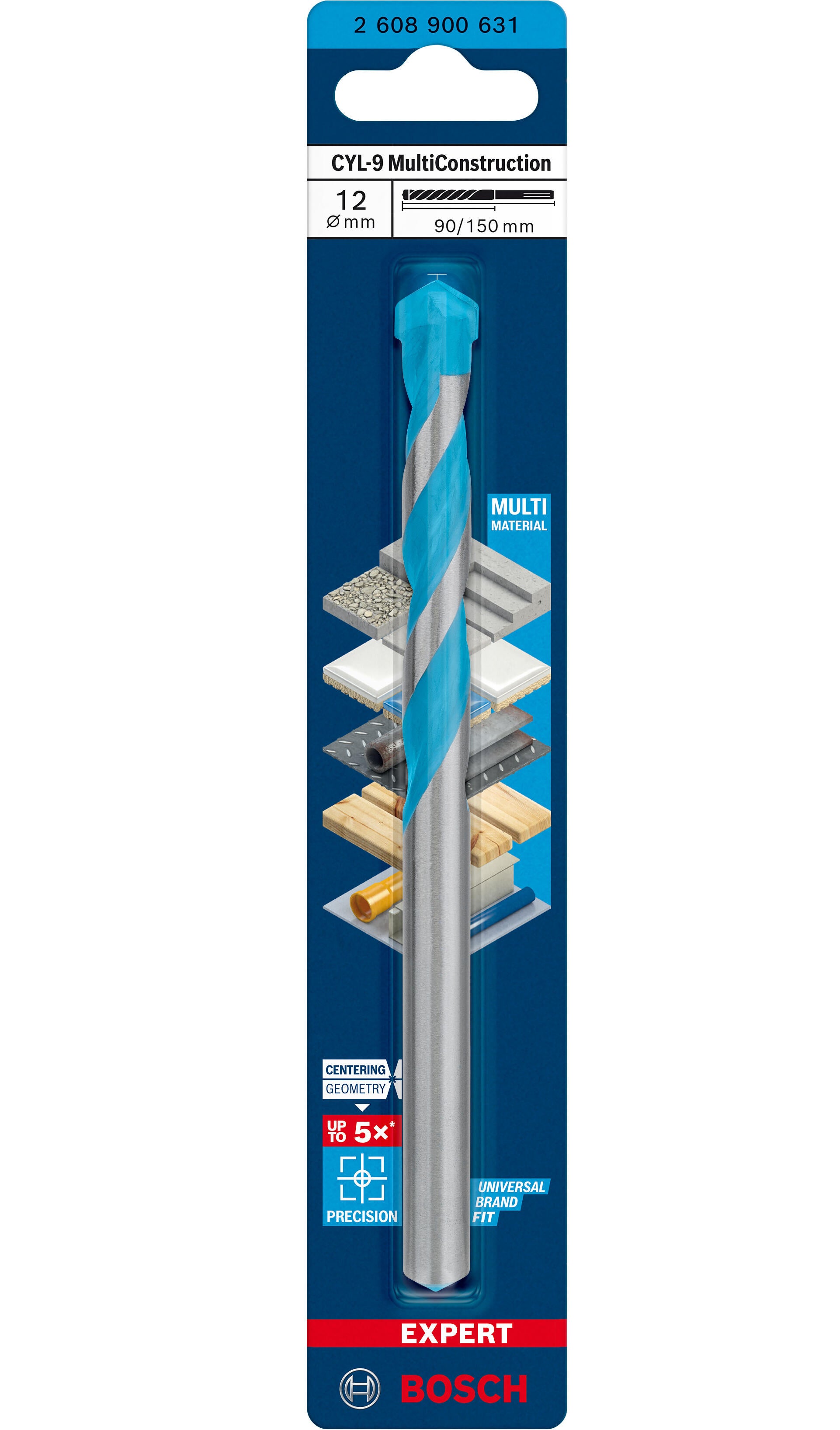 Wiertło wielozadaniowe MULTICONSTRUCTION 12x150 mm Bosch - 5