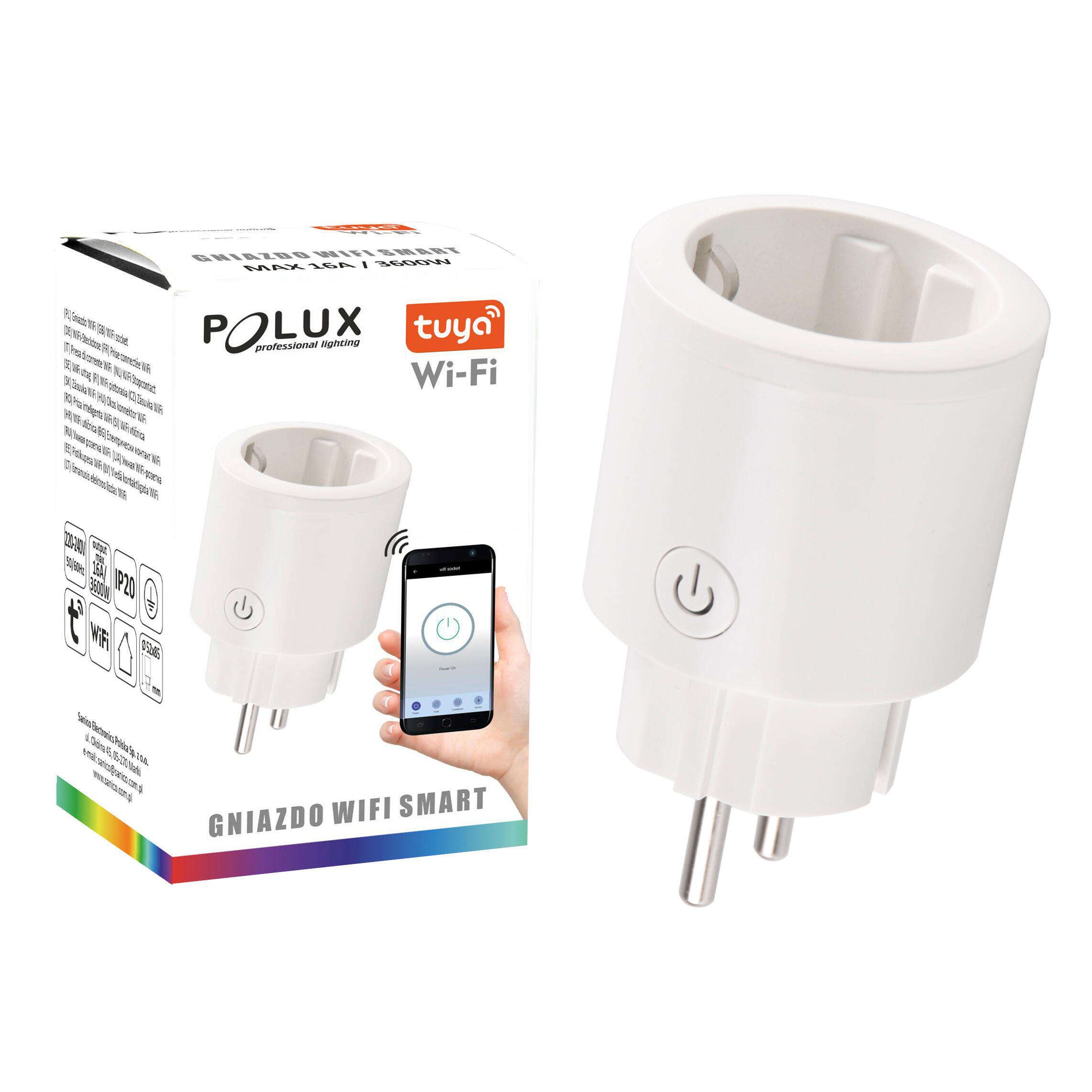 Gniazdko Wifi Smart Tuya 230V 16A 3600W - 5