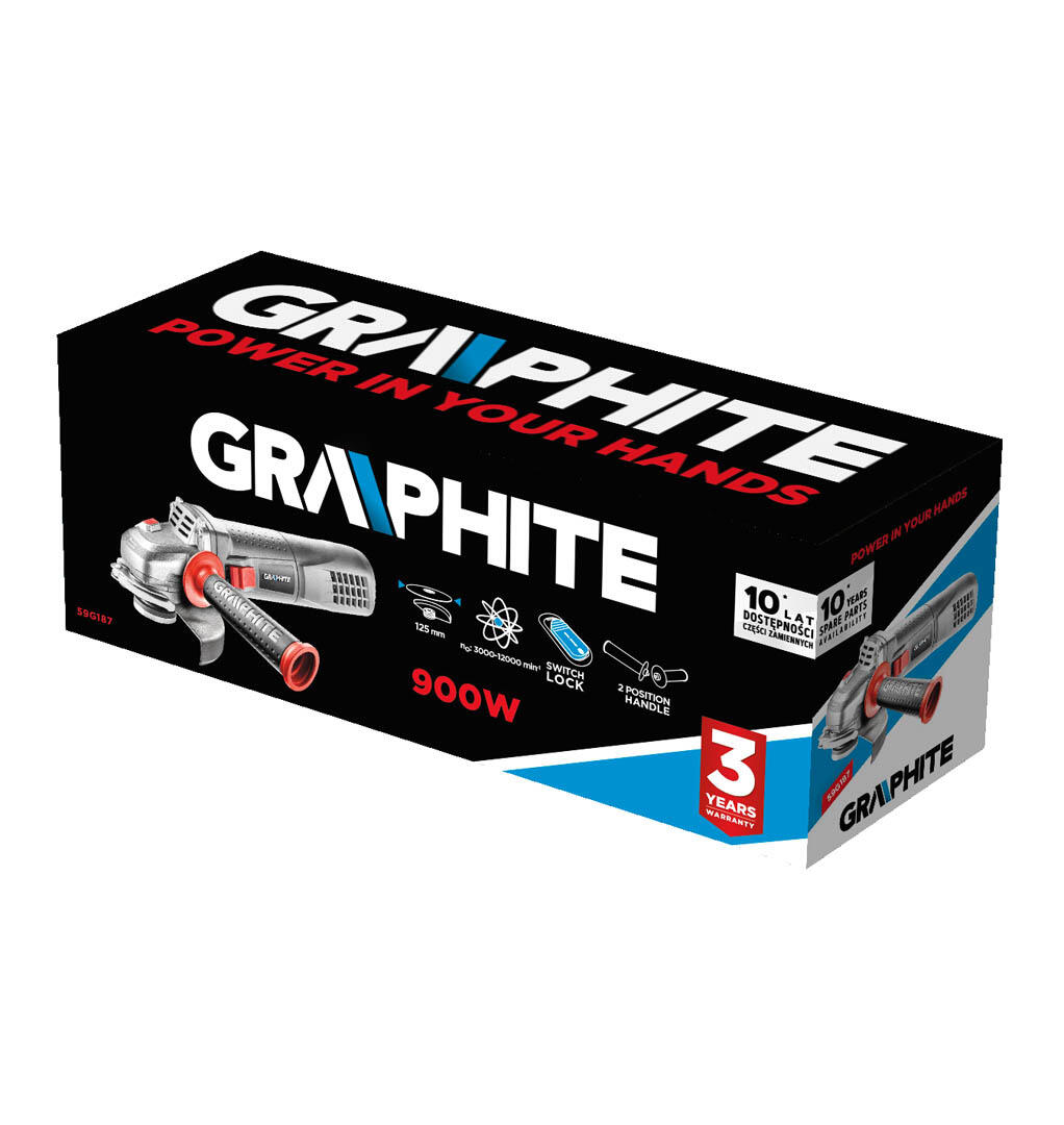 Szlifierka kątowa 125 mm 900W 59G187 Graphite - 3