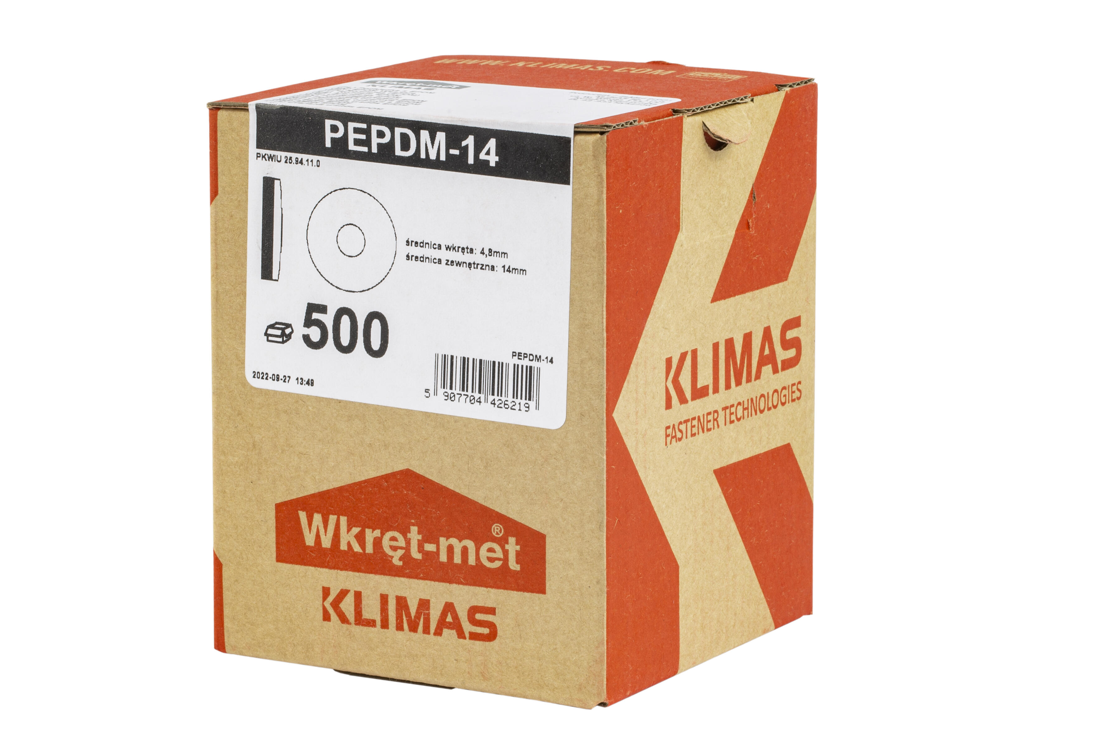 Podkładka do wkrętów samowiercących EPDM14 (0.64 kg.) - 2