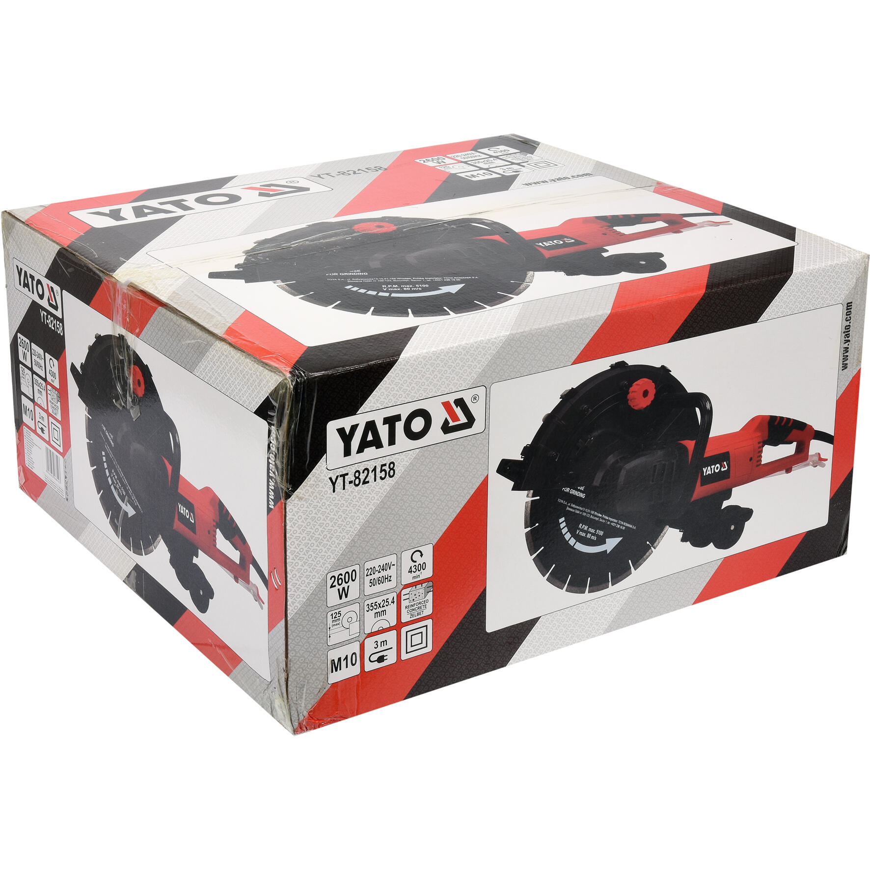 Przecinarka do betonu 2600W 350 mm YT-82158 YATO - 4