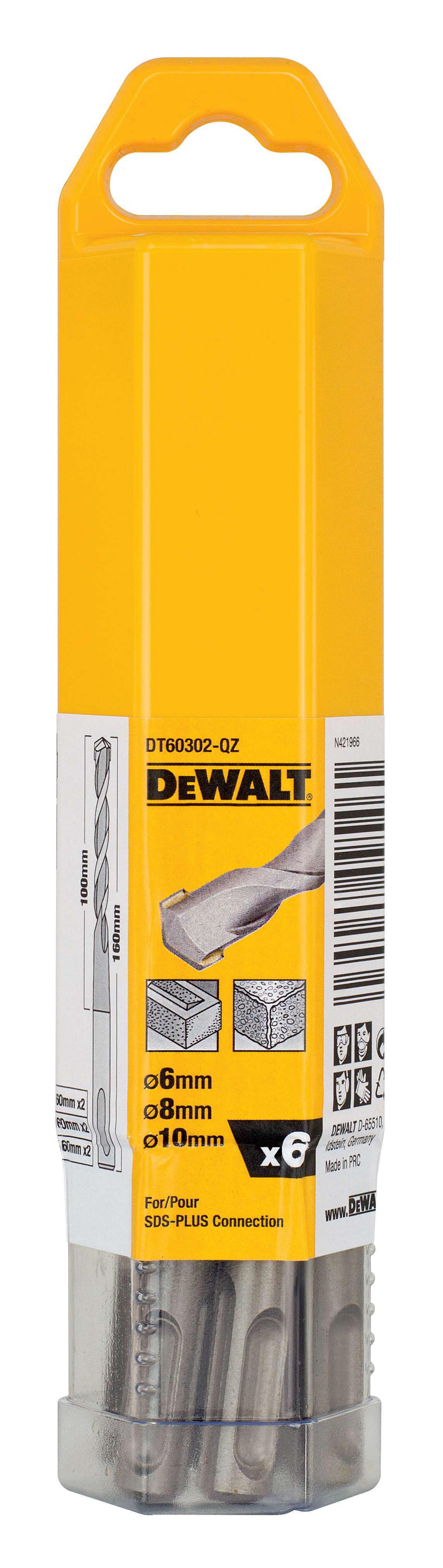 Zestaw wierteł SDS+, 6 szt. DeWALT - 3