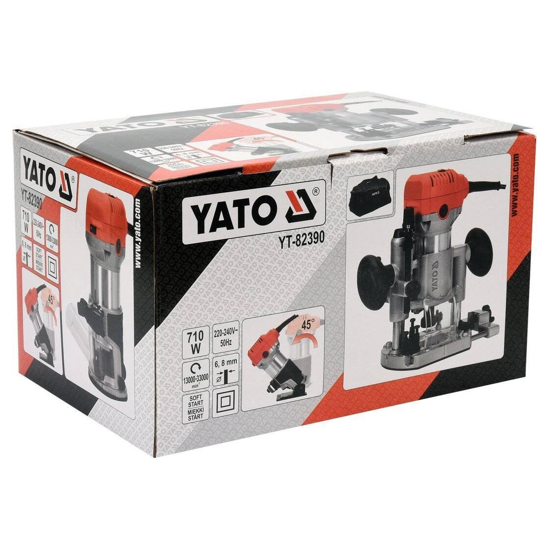 Frezarka górnowrzecionowa do krawędzi 710W YT-82390 Yato - 4