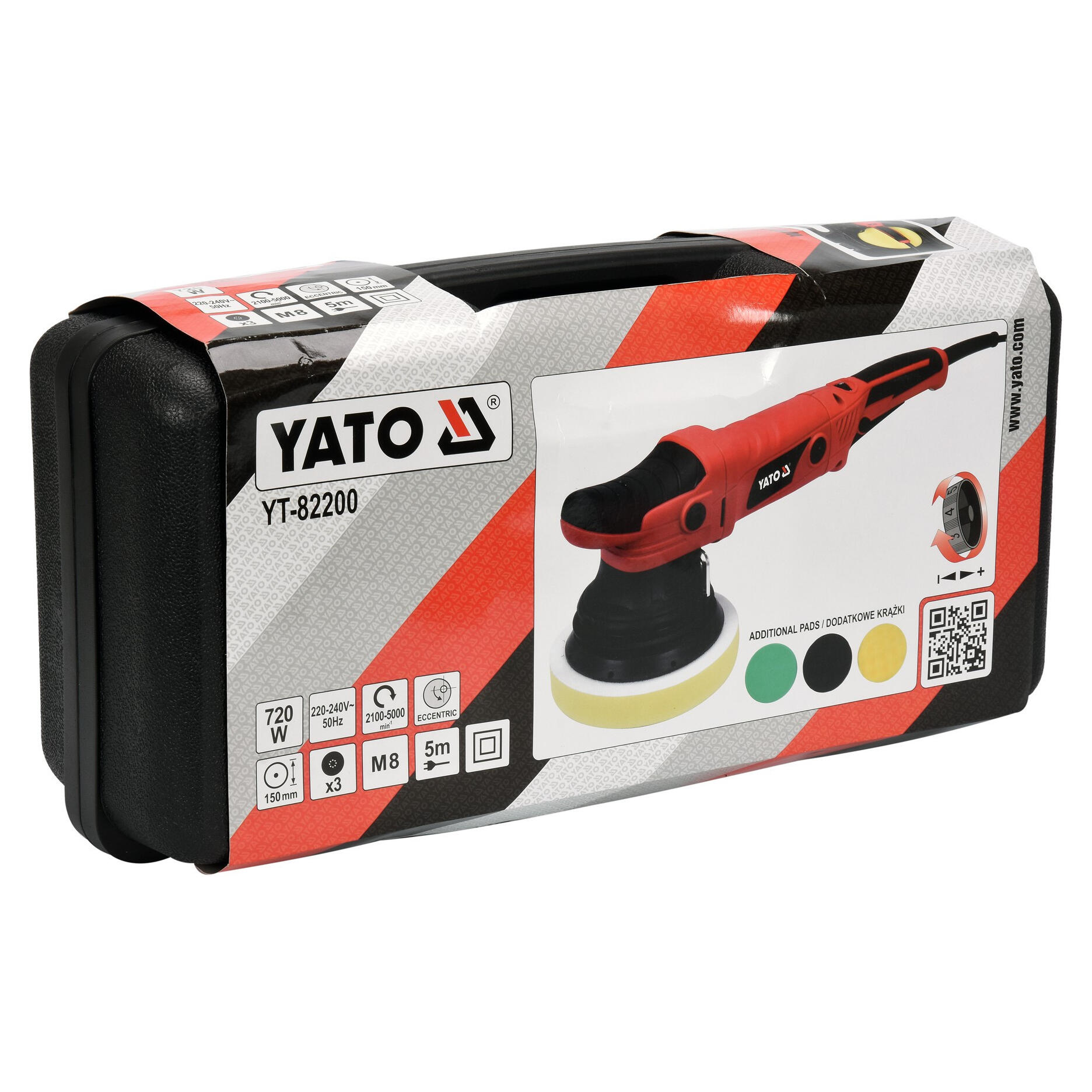 Polerka mimośrodowa 720W YT-82200 Yato - 4
