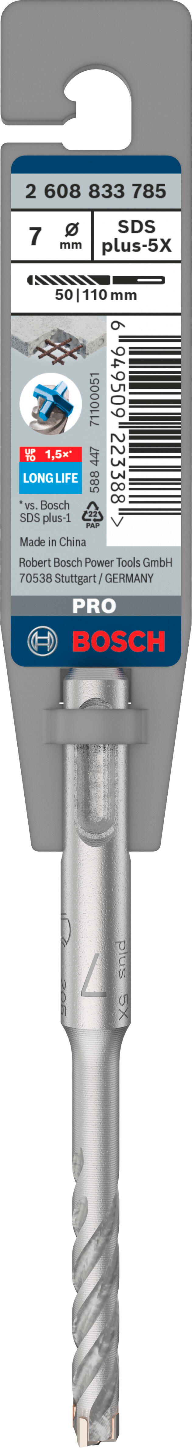 Wiertło SDS-Plus-5X 7x50x110 mm BOSCH - 3
