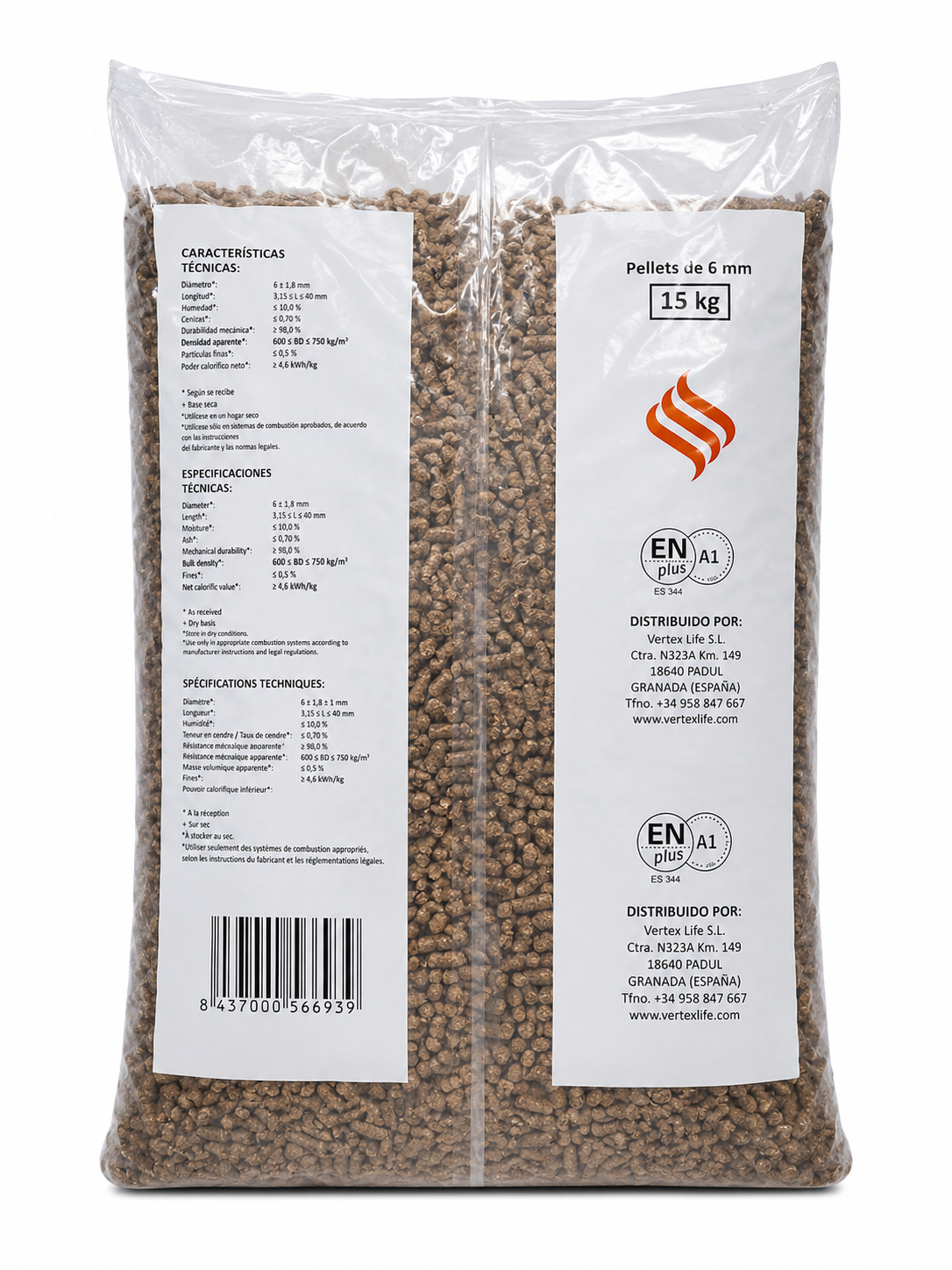 PELLET FIREPLUS 15KG - 2